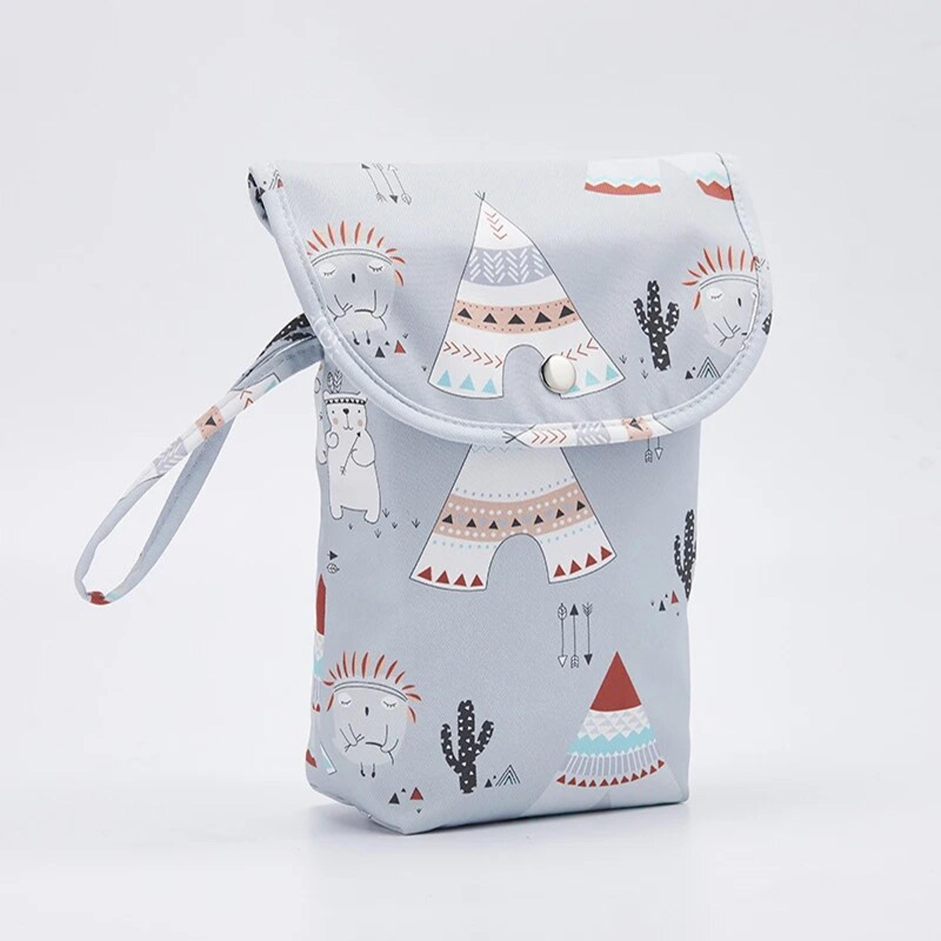 Stylish Floral Baby Diaper Bag Waterproof Wet Dry Pack For Travel With Multiple Storage Compartment 5