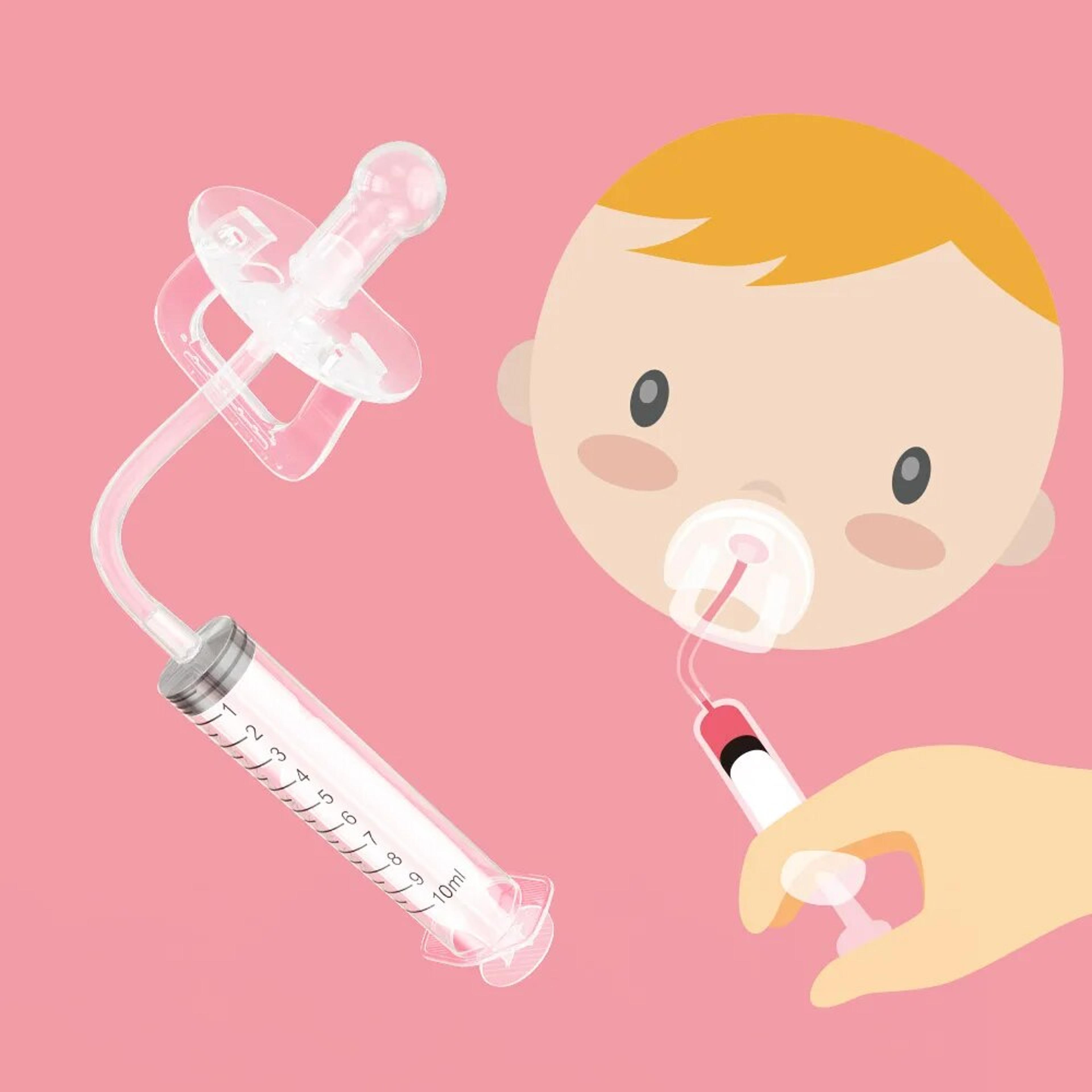 Liquid Dropper Feeder Baby Pacifier Medicine Dispenser Kit Oral Syringe For Toddler Health Feeding  0
