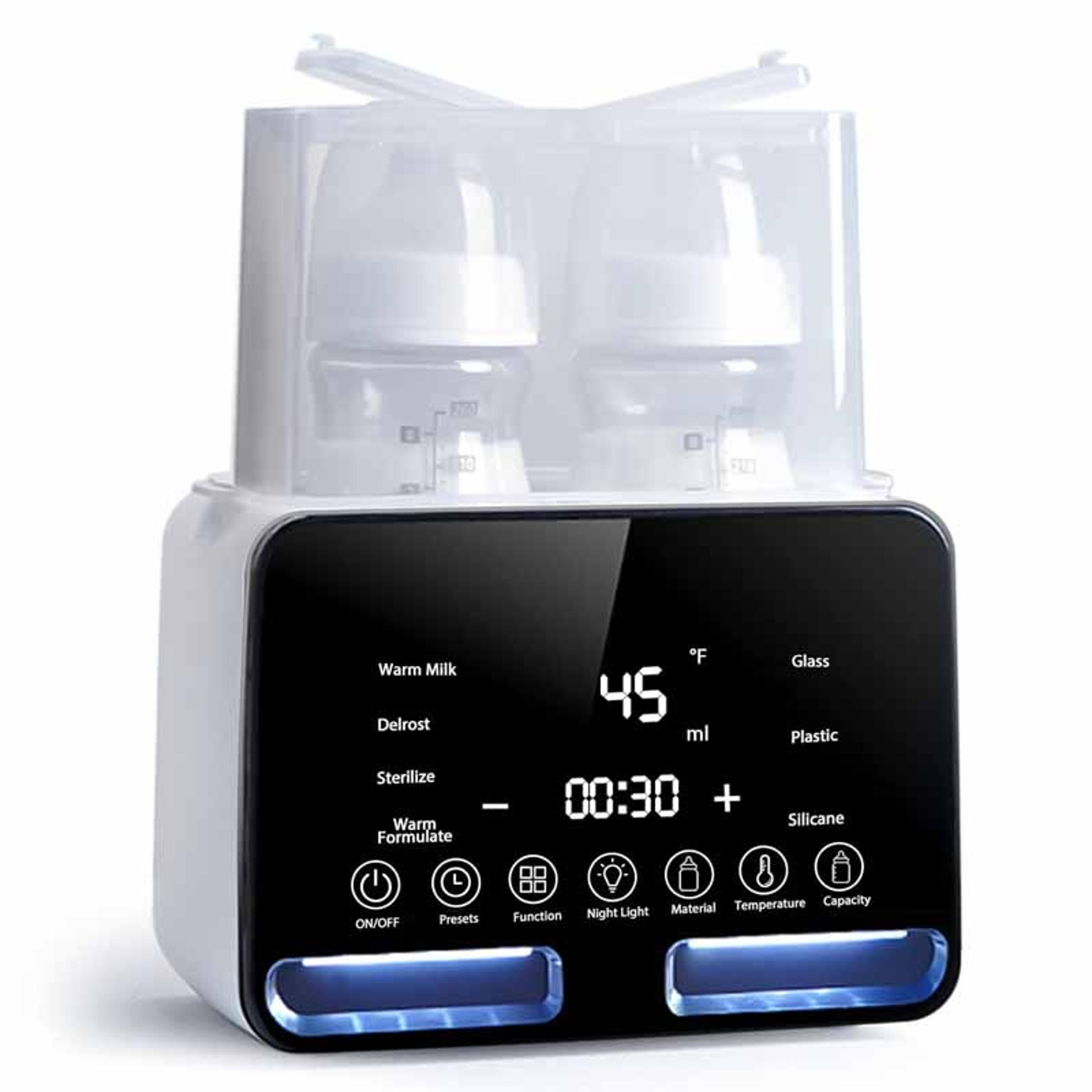 multifunction baby bottle warmer, sterilizer, fast milk heating, precise temperature control, newborn accessories