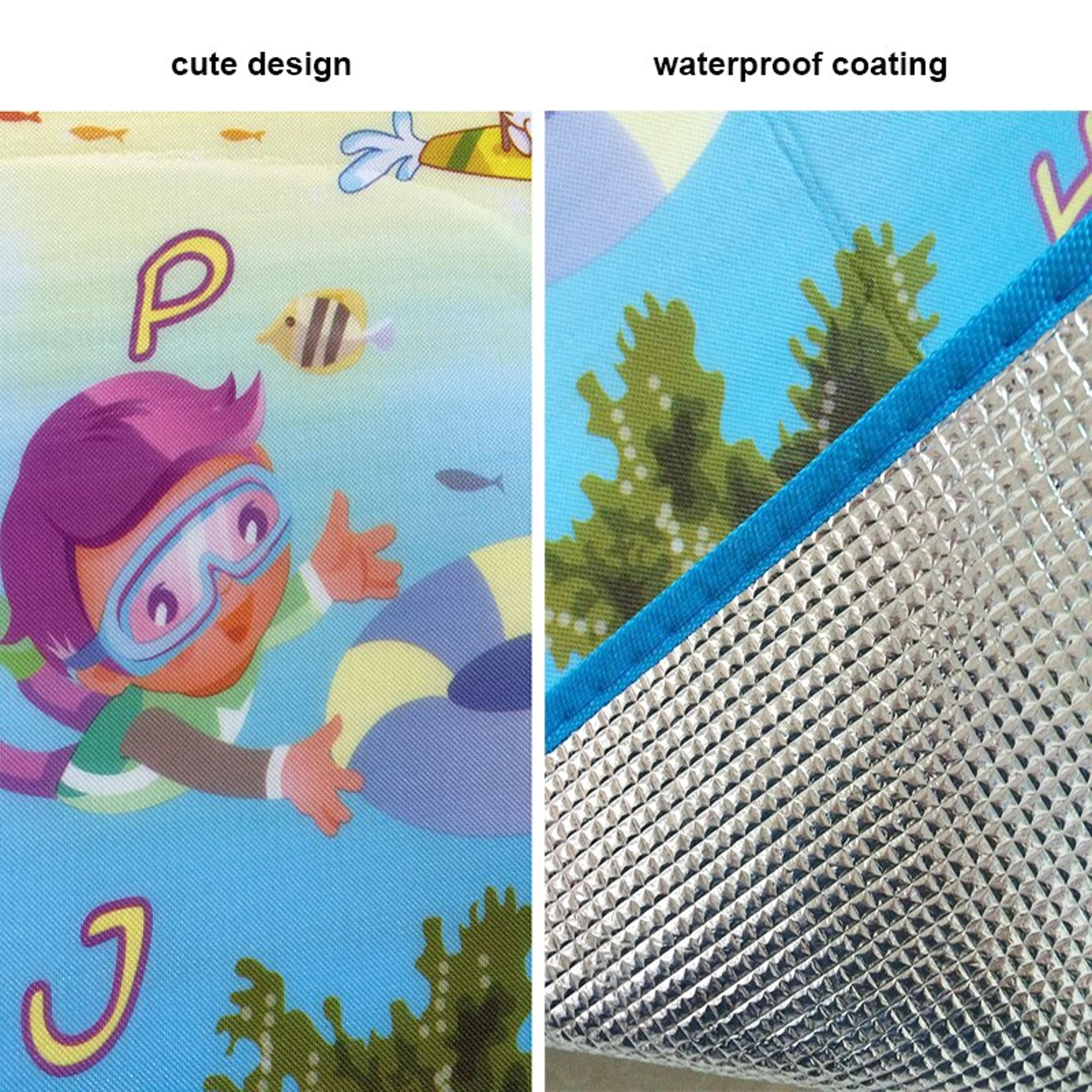 Baby Play Mat For Kids Children Crawling Carpet Soft Floor Rug For Indoor And Outdoor Play Waterpro 3