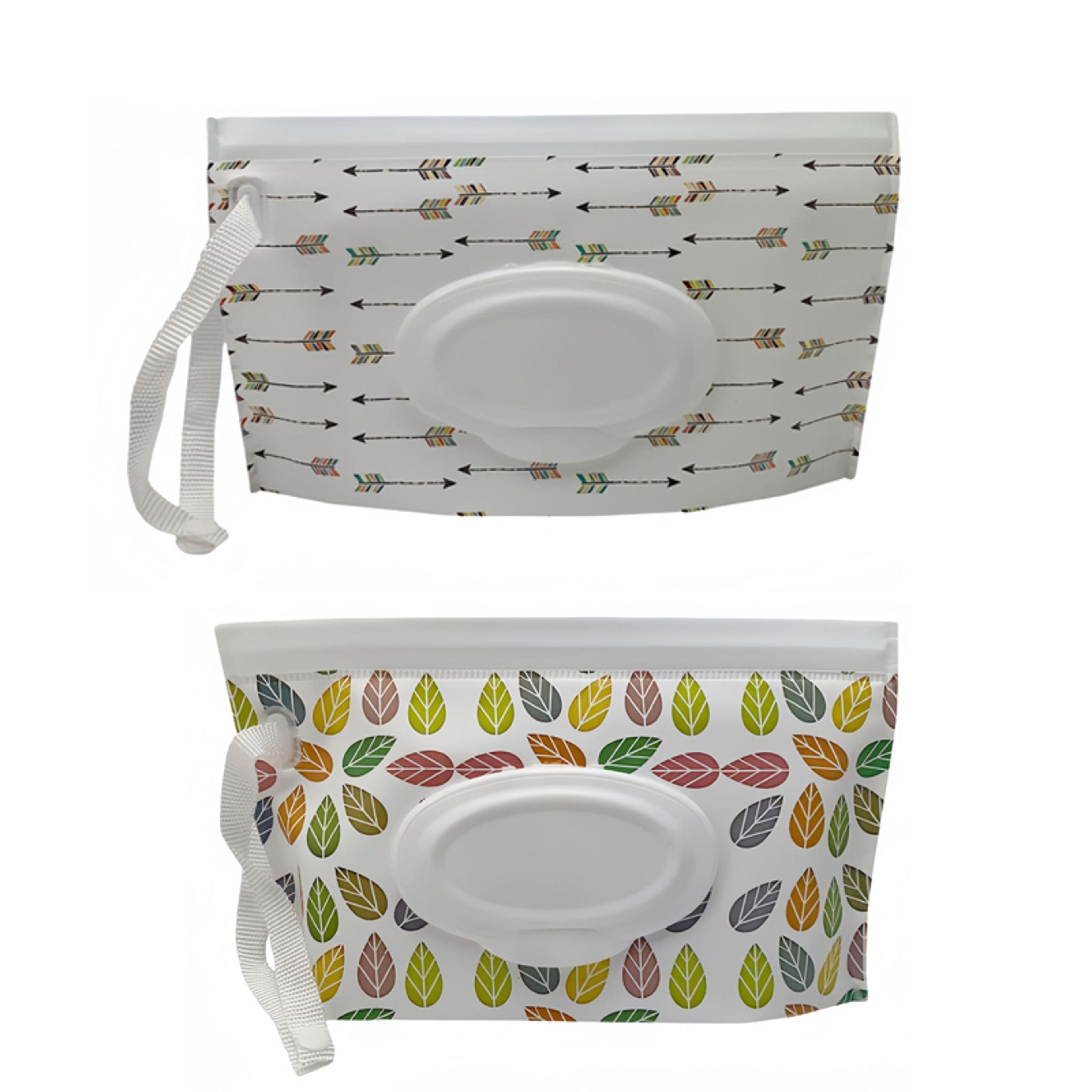 Reusable Travel Wet Wipe Holder Container Portable Tissue Bags Set Refillable Wipes Dispenser 2
