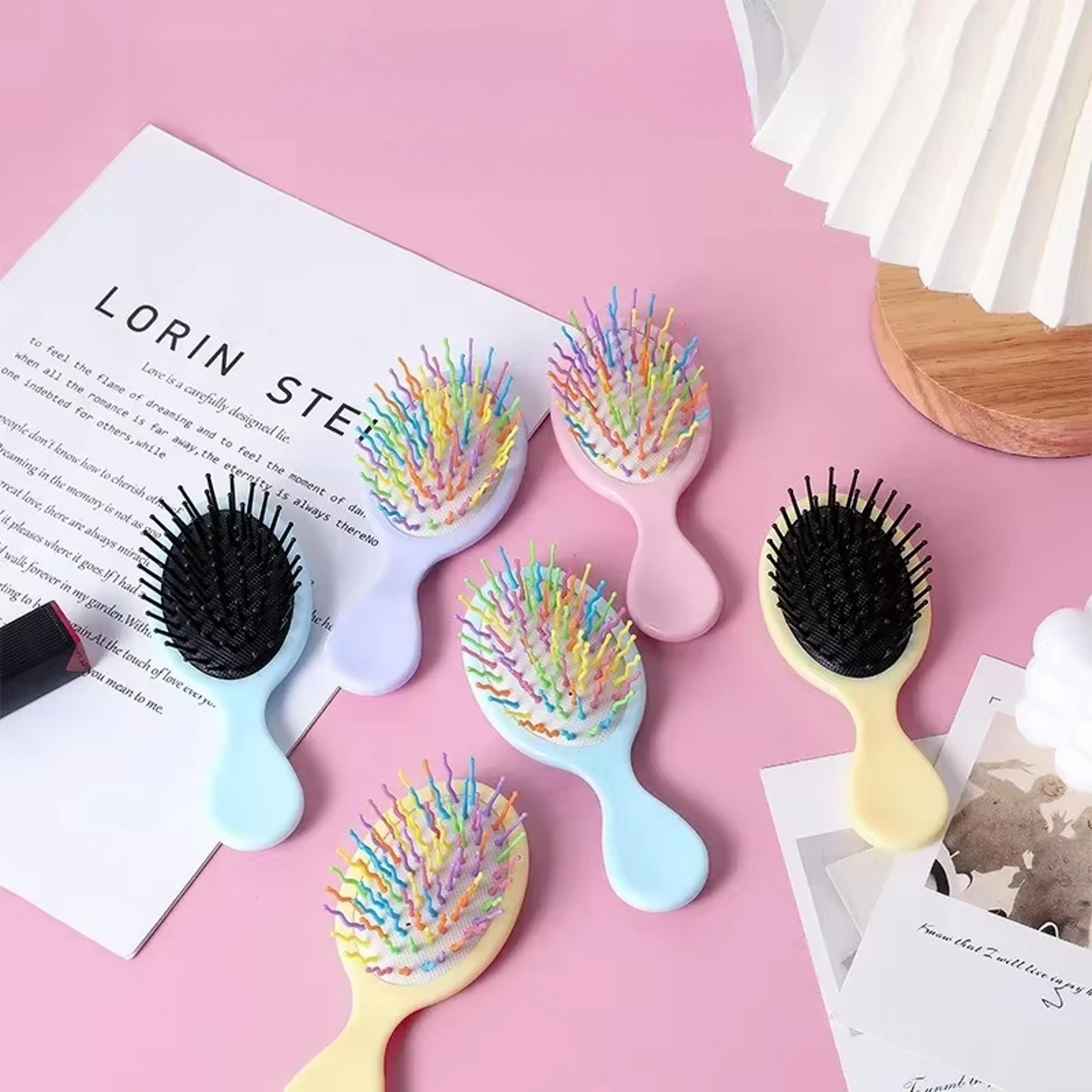 Girls Air Cushion Comb Macaron Color Hair Care Massage Comb Anti Static Styling Accessories 2