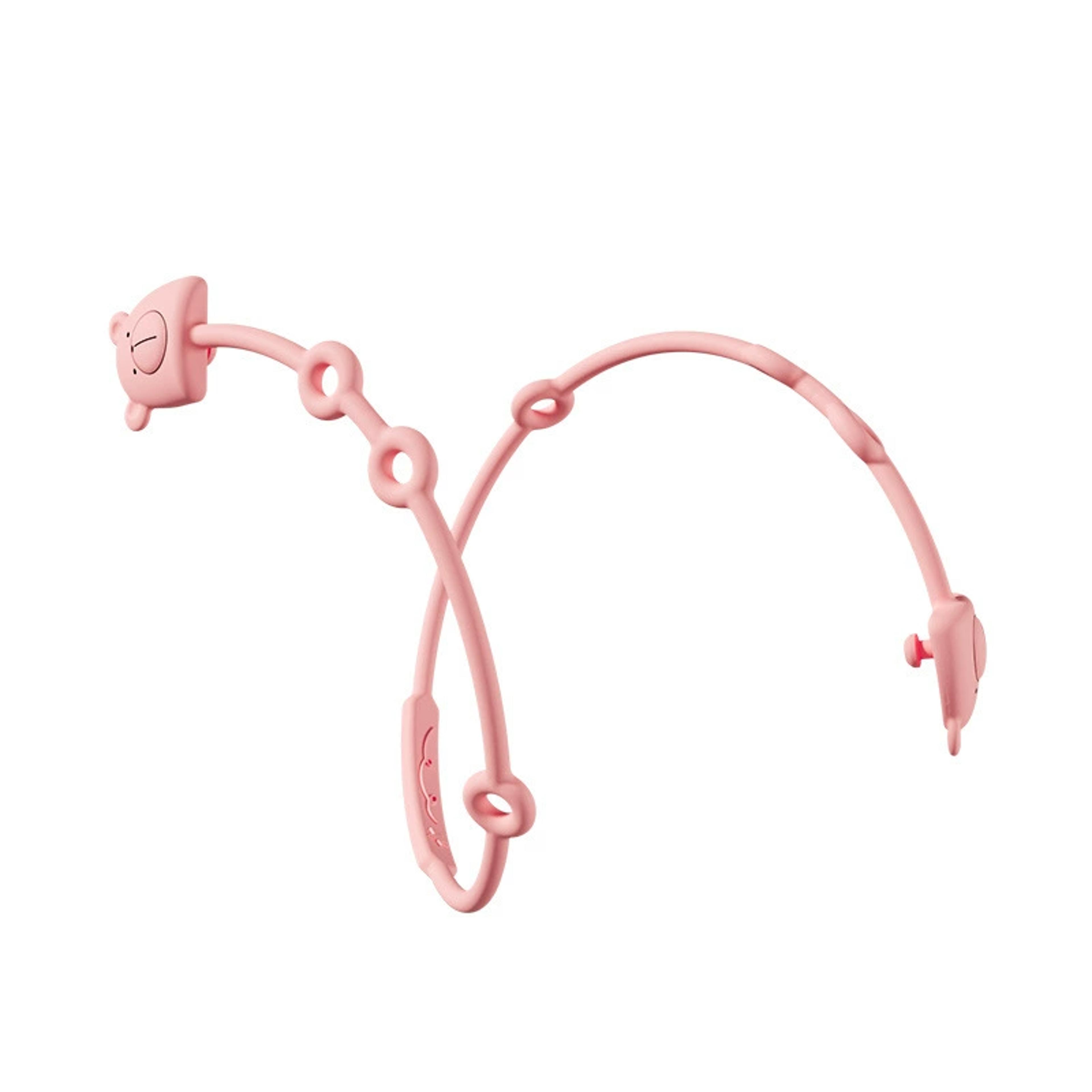 Adjustable Silicone Antilost Chain Strap Bear Shape Pacifier Holder Baby Teether Toys Leashes 8
