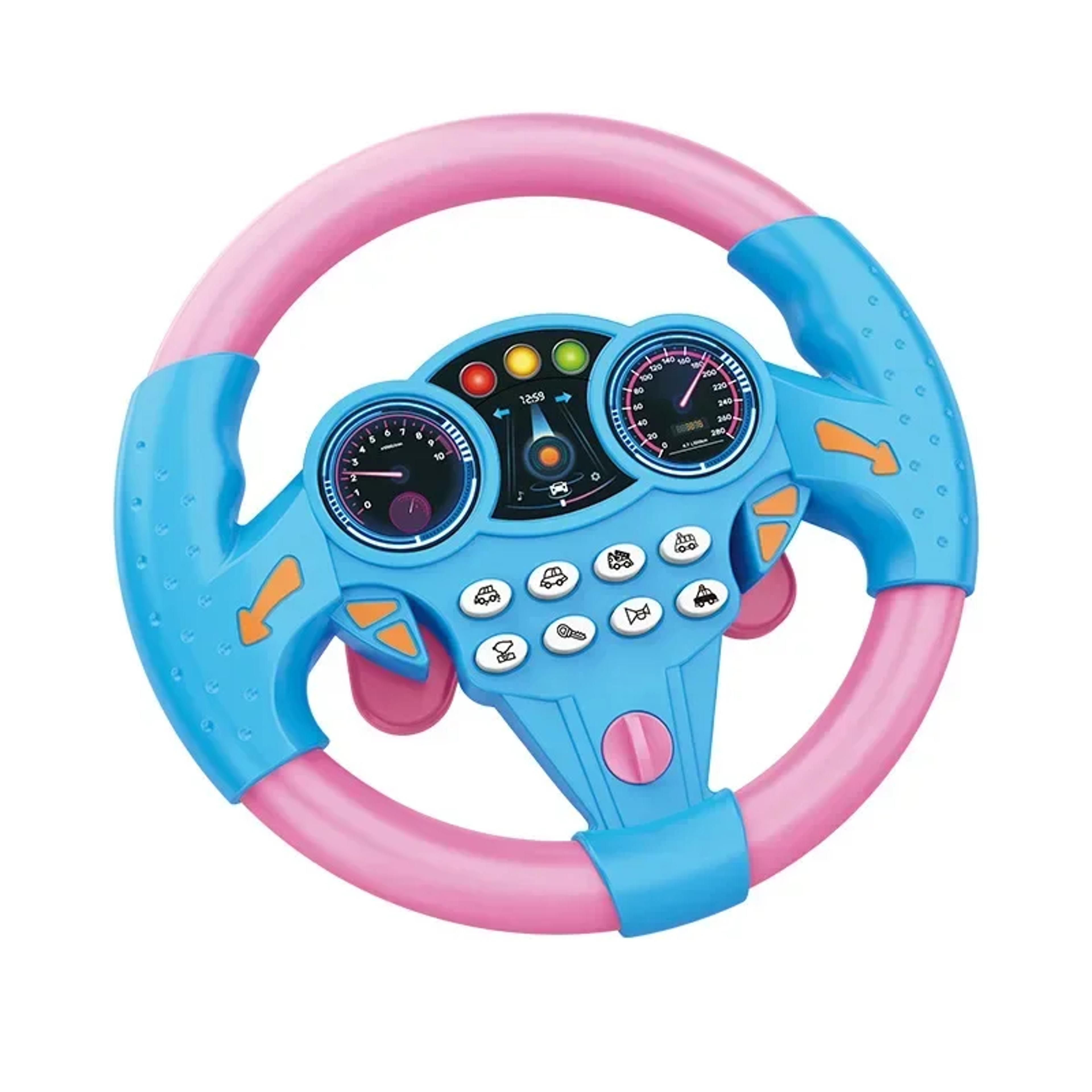 Childrens Toy Infant Shining Simulation Steering Wheel Kids Early Education Stroller Steering Wheel 1