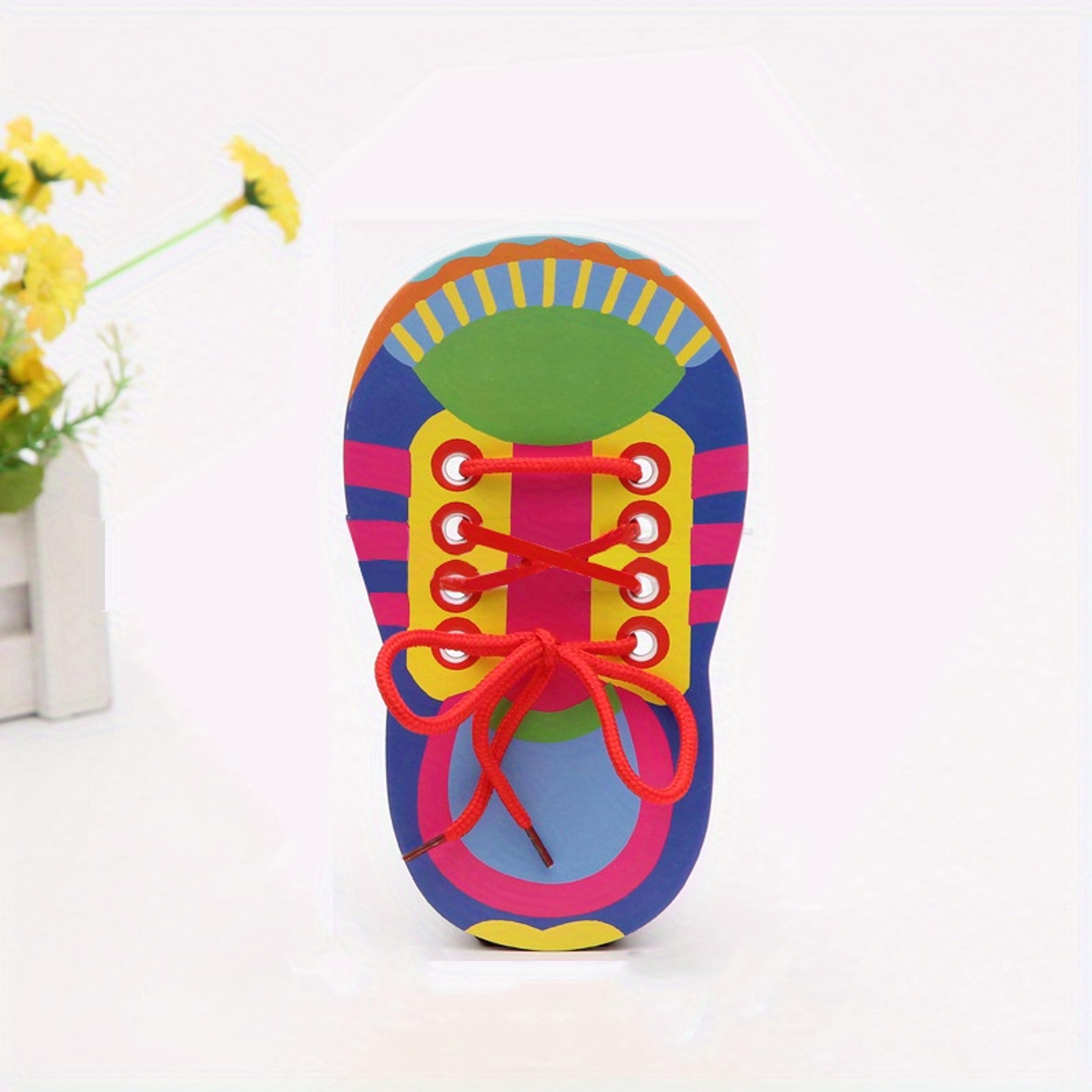 learn to tie shoelaces toy for kids, fine motor skills toy for boys and girls, early educational toys
