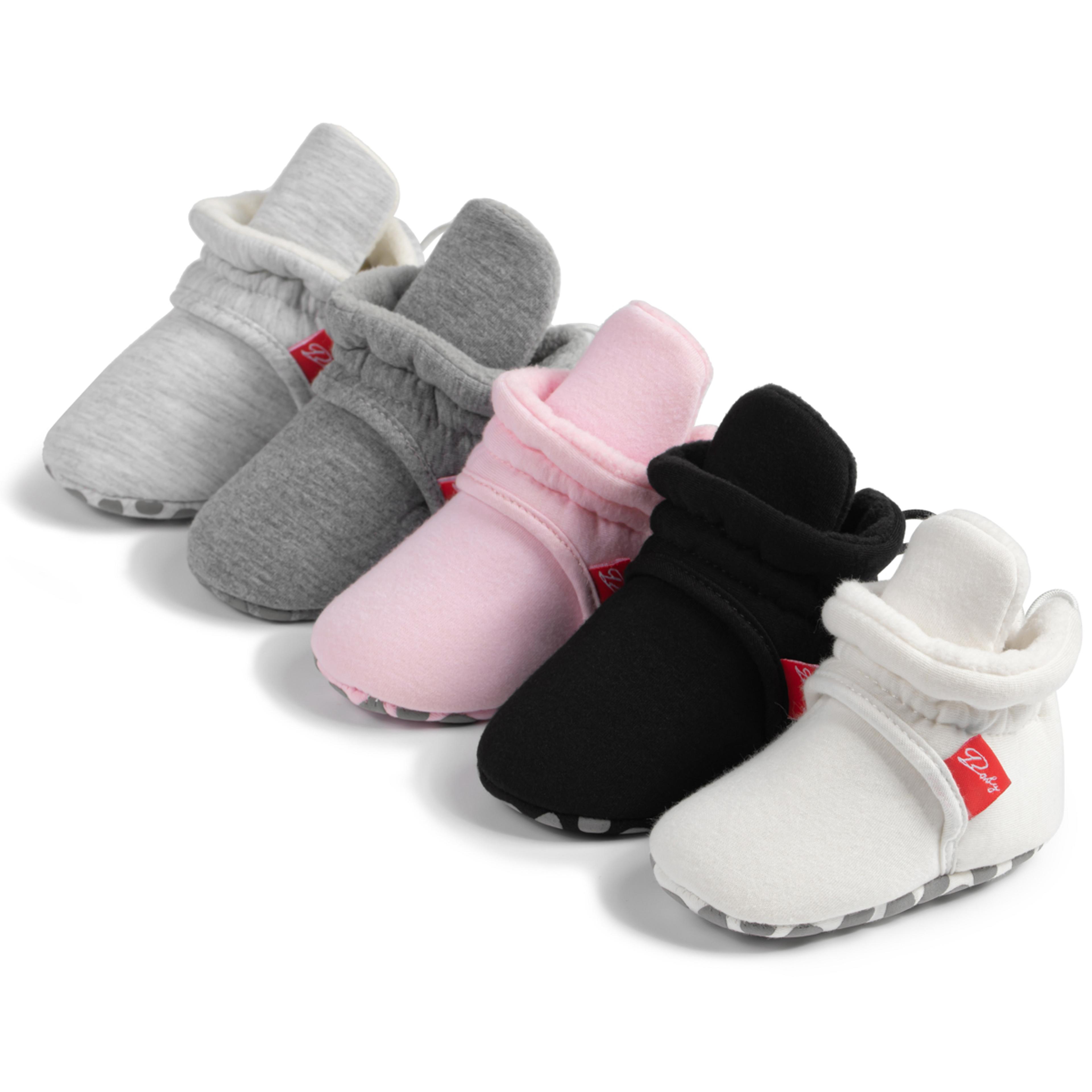 Soft Winter Baby Socks Booties First Walkers Antislip Indoor Warm Newborn Shoes 2