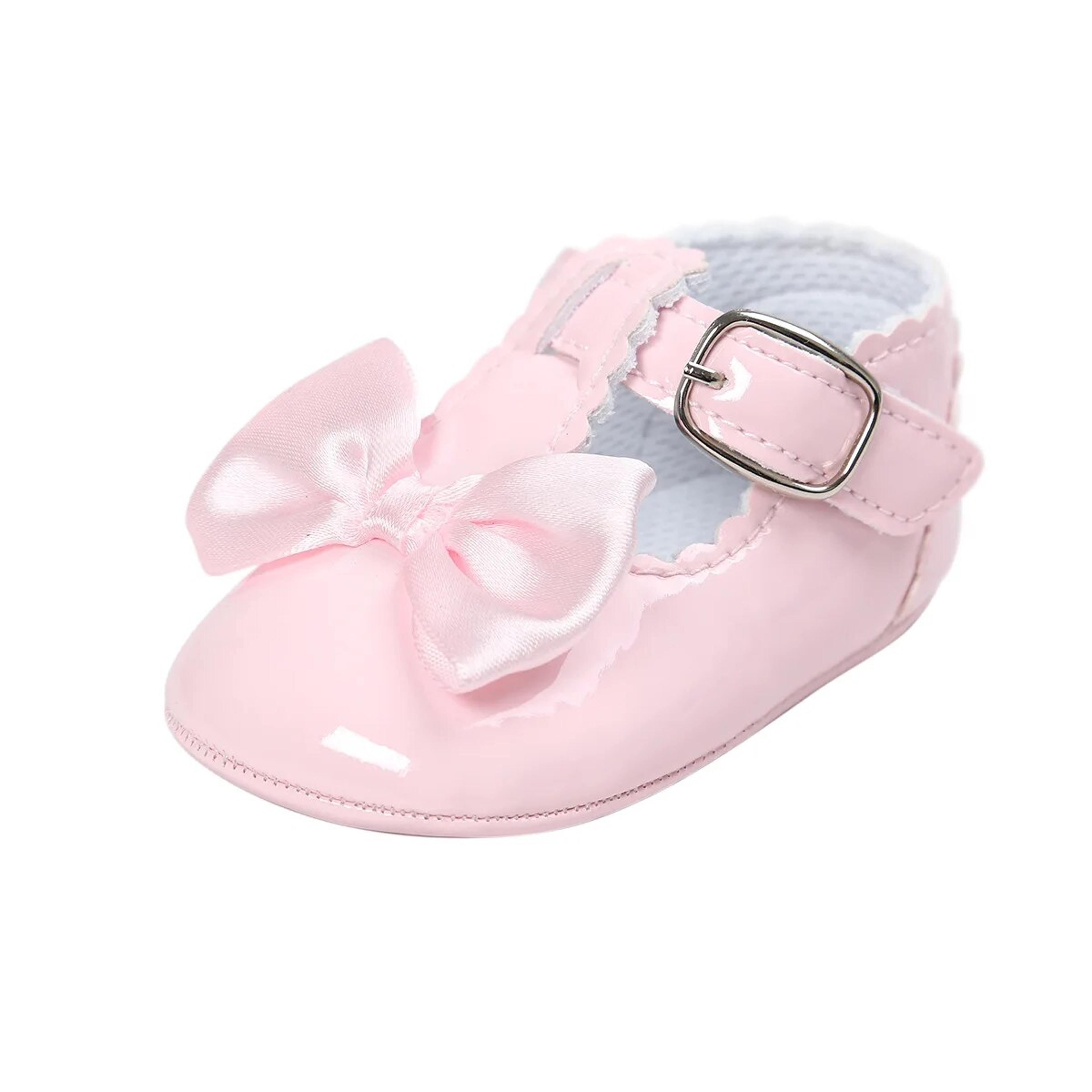 Baby Girls Shoes Meckior Antislip Rubber Sole Toddler Dress Shoes 6