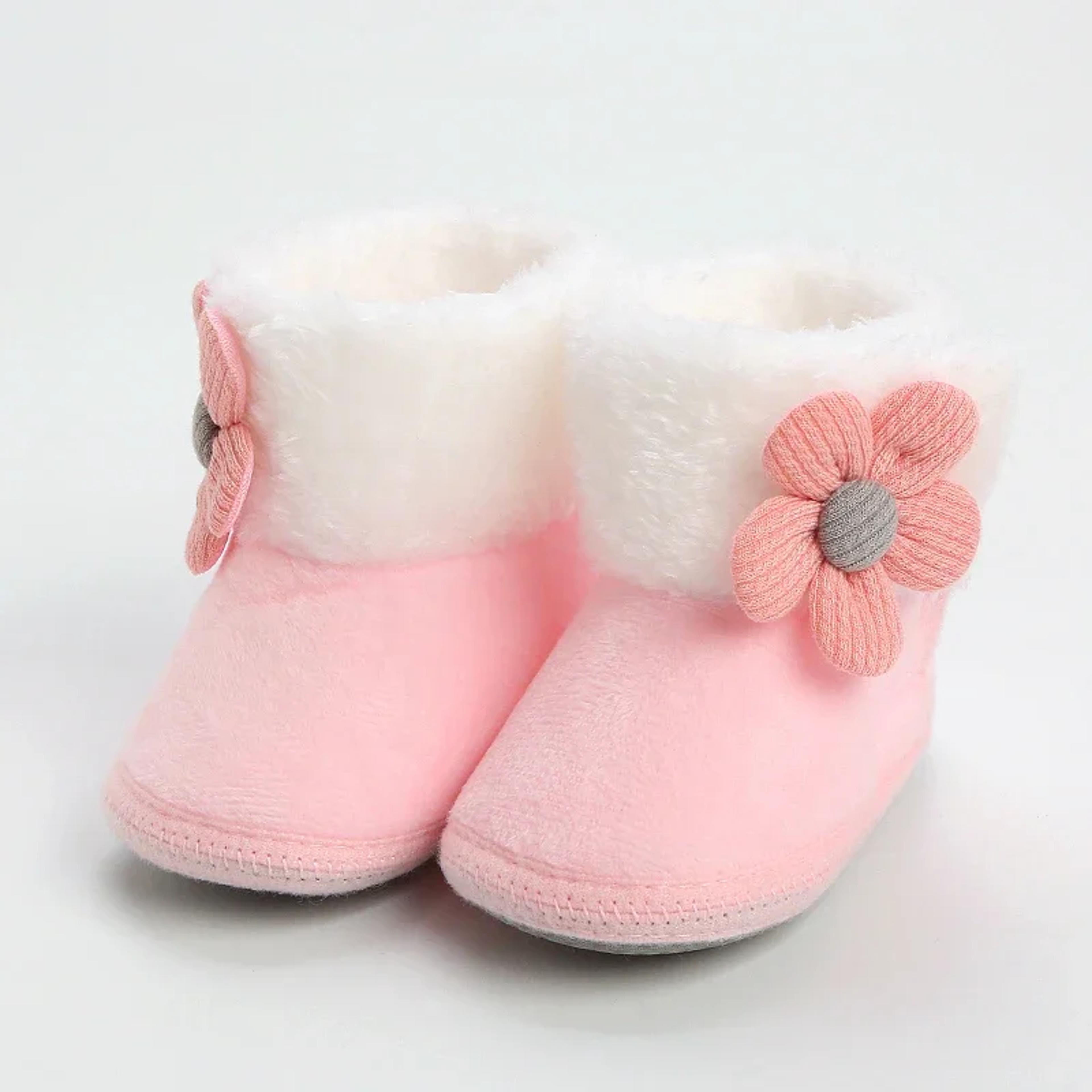 New Fashion Comfortable Snow Boots For Newborn Baby Girls Boys Soft Booties With Pompom And Warming 6