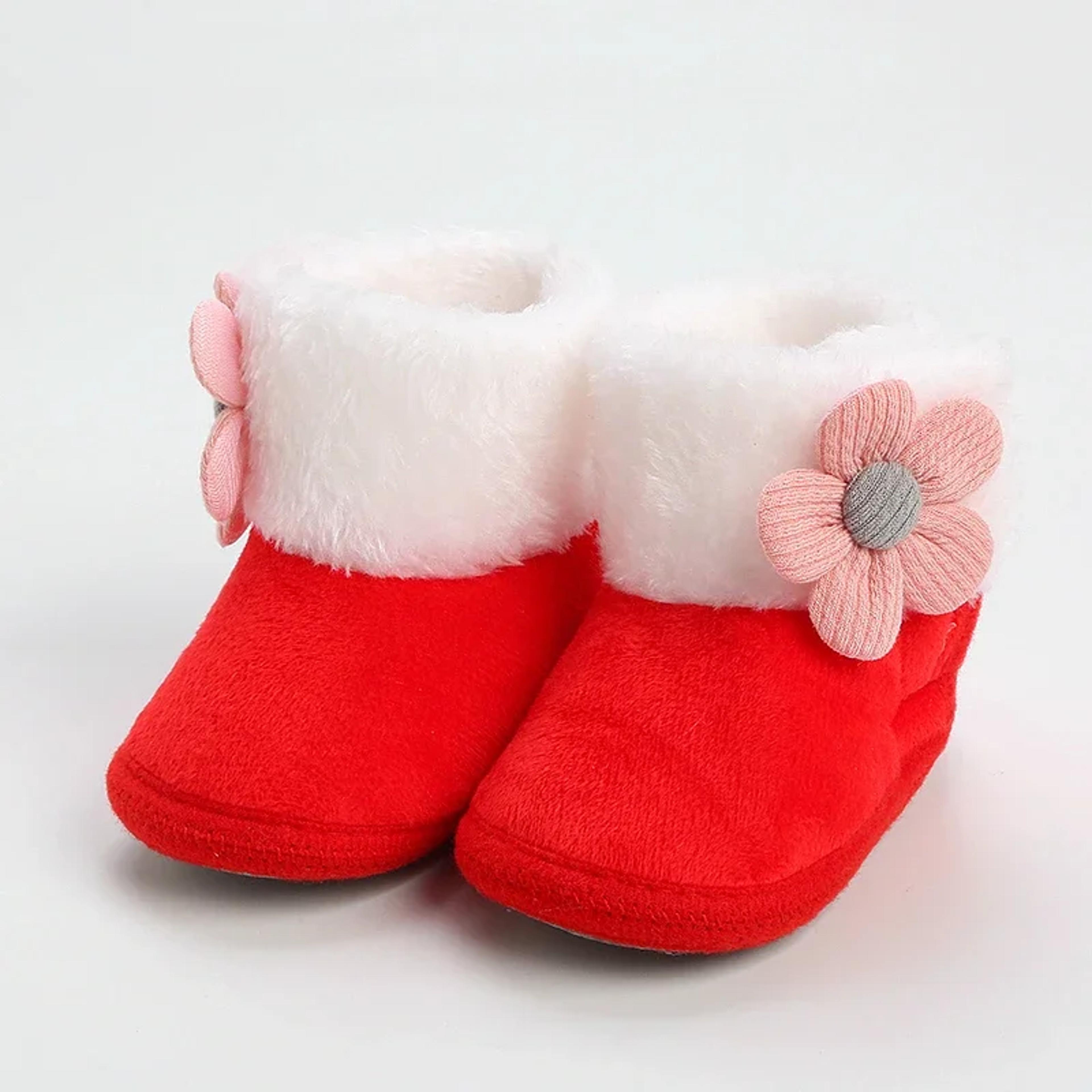 New Fashion Comfortable Snow Boots For Newborn Baby Girls Boys Soft Booties With Pompom And Warming 7
