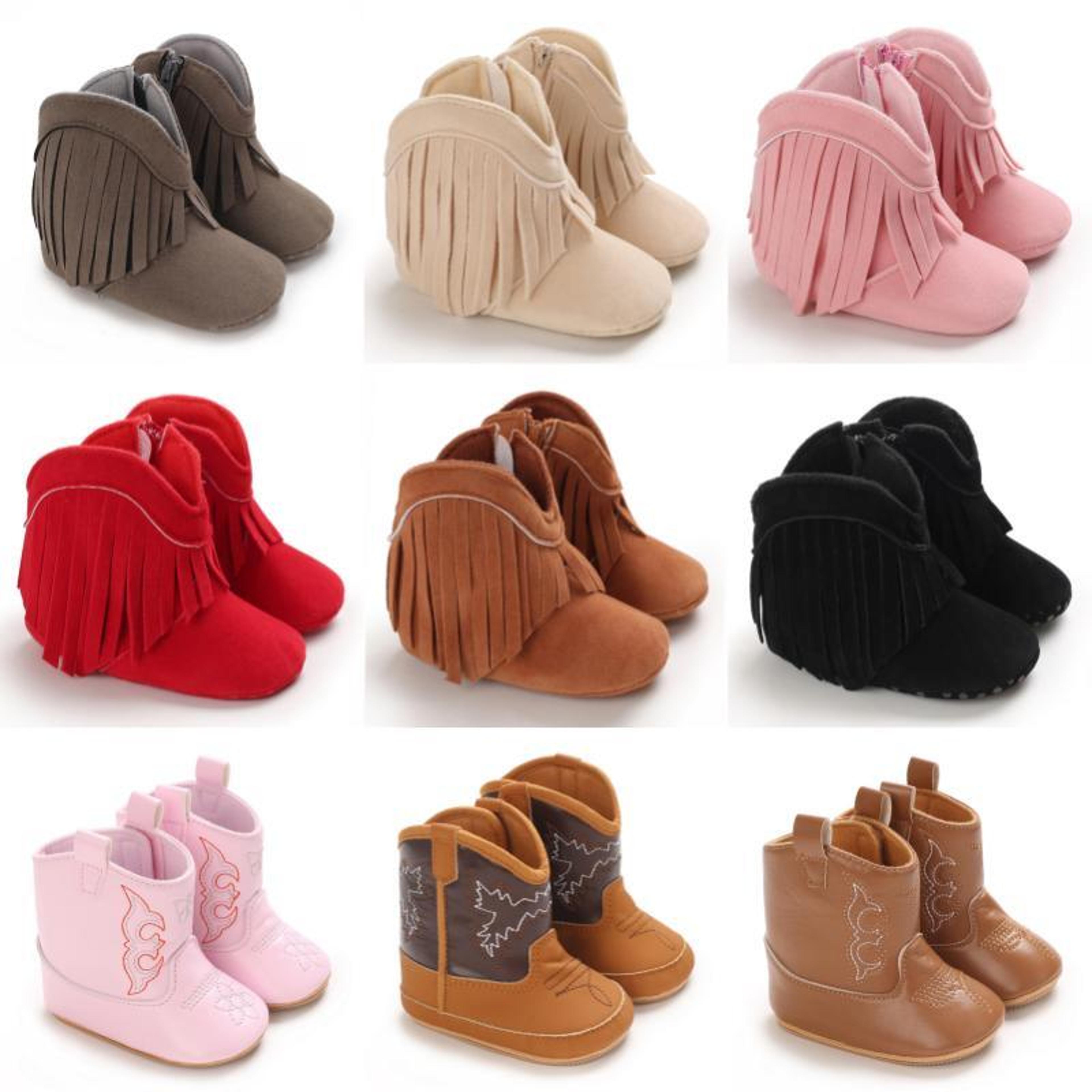 Stylish Tassel Baby Boots Autumn Winter Comfortable Walking Shoes For Boys And Girls Casual Shoes F 1