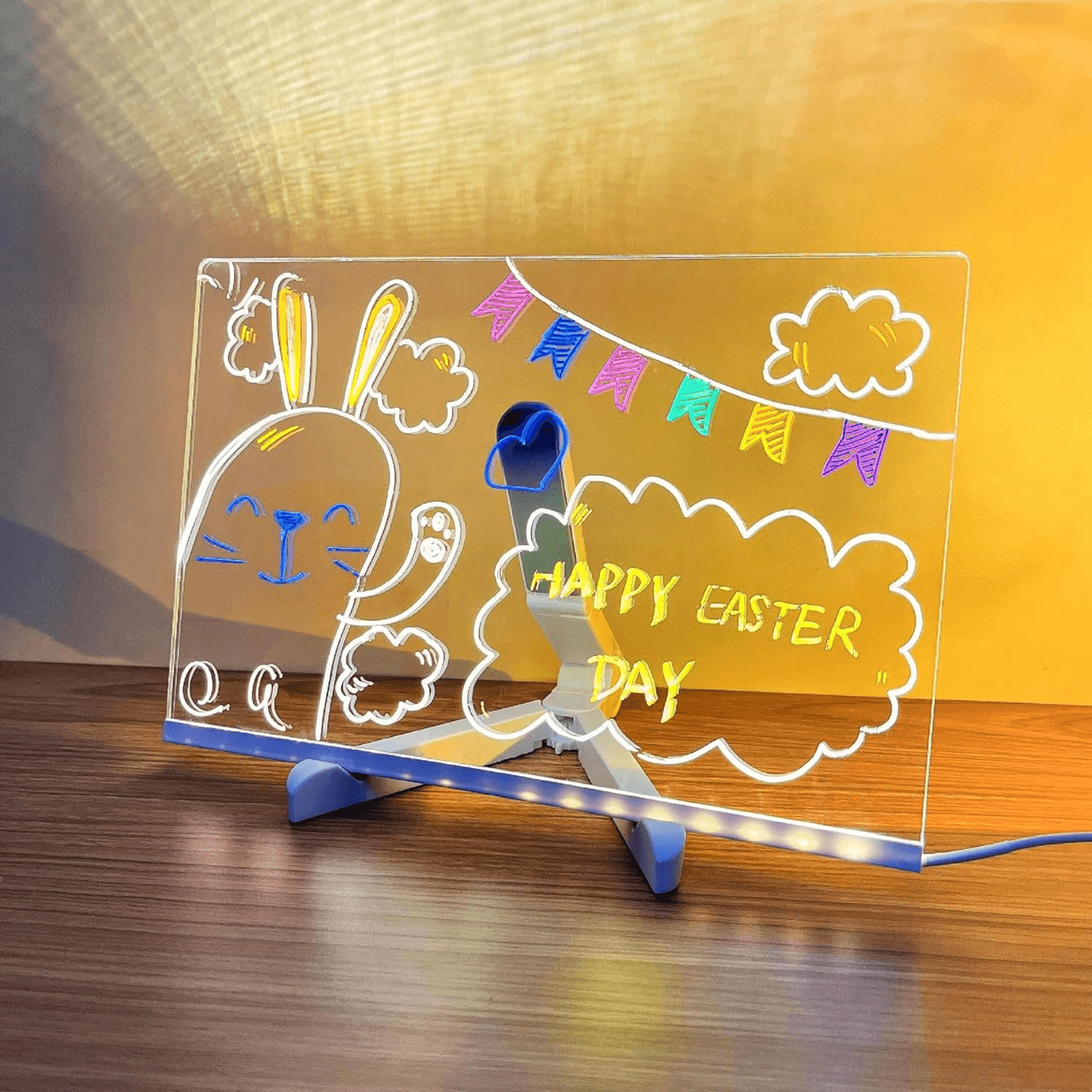 reusable LED sketch board for kitchen notes