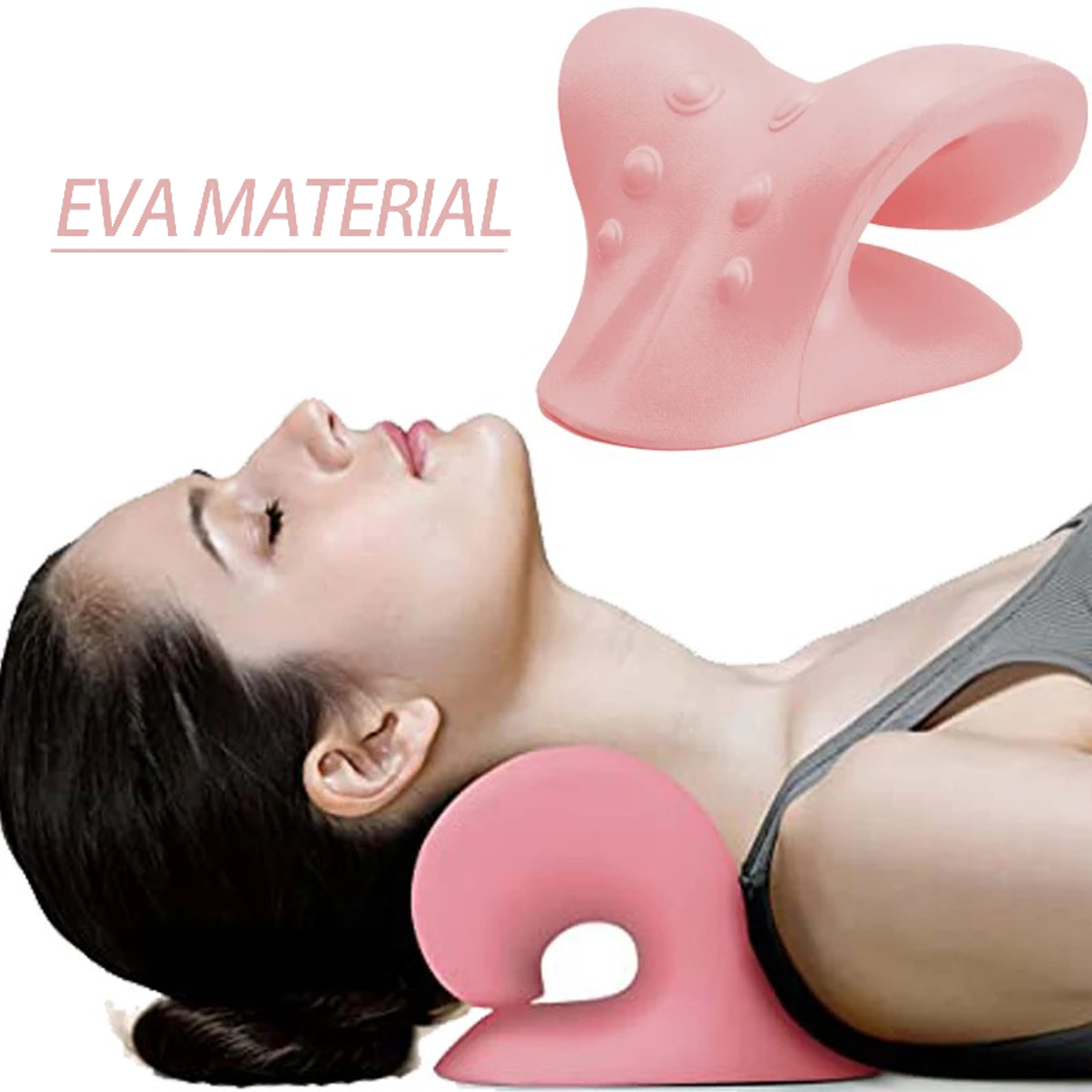 Neck Massage Pillow Neck Shoulder Cervical Chiropractic Traction Device Massage Pillow For Pain Rel 8