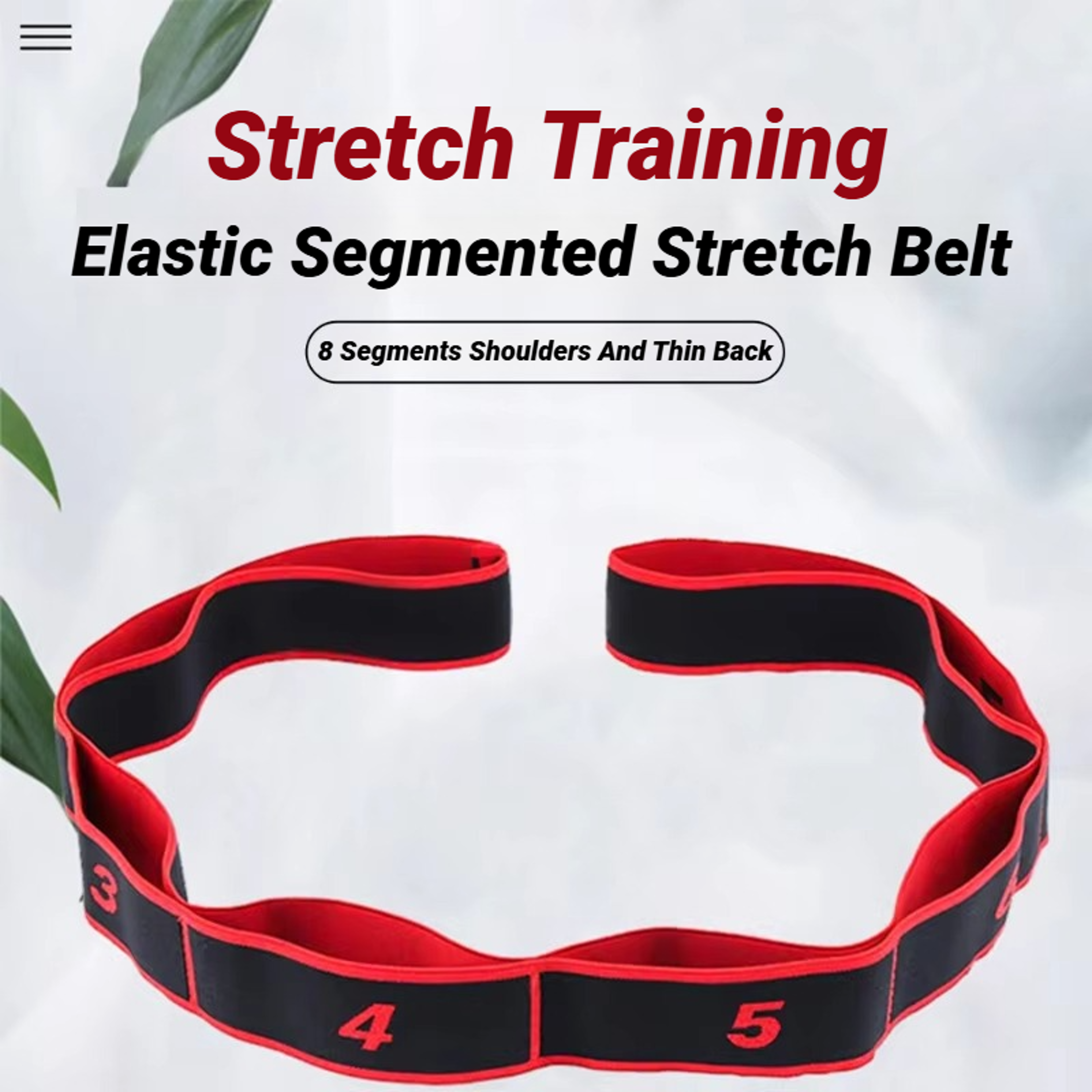 Stretching Belt Pilates Fitness Style Dance Yoga Elastic Stretch Resistance Band Digital Elasticity 2