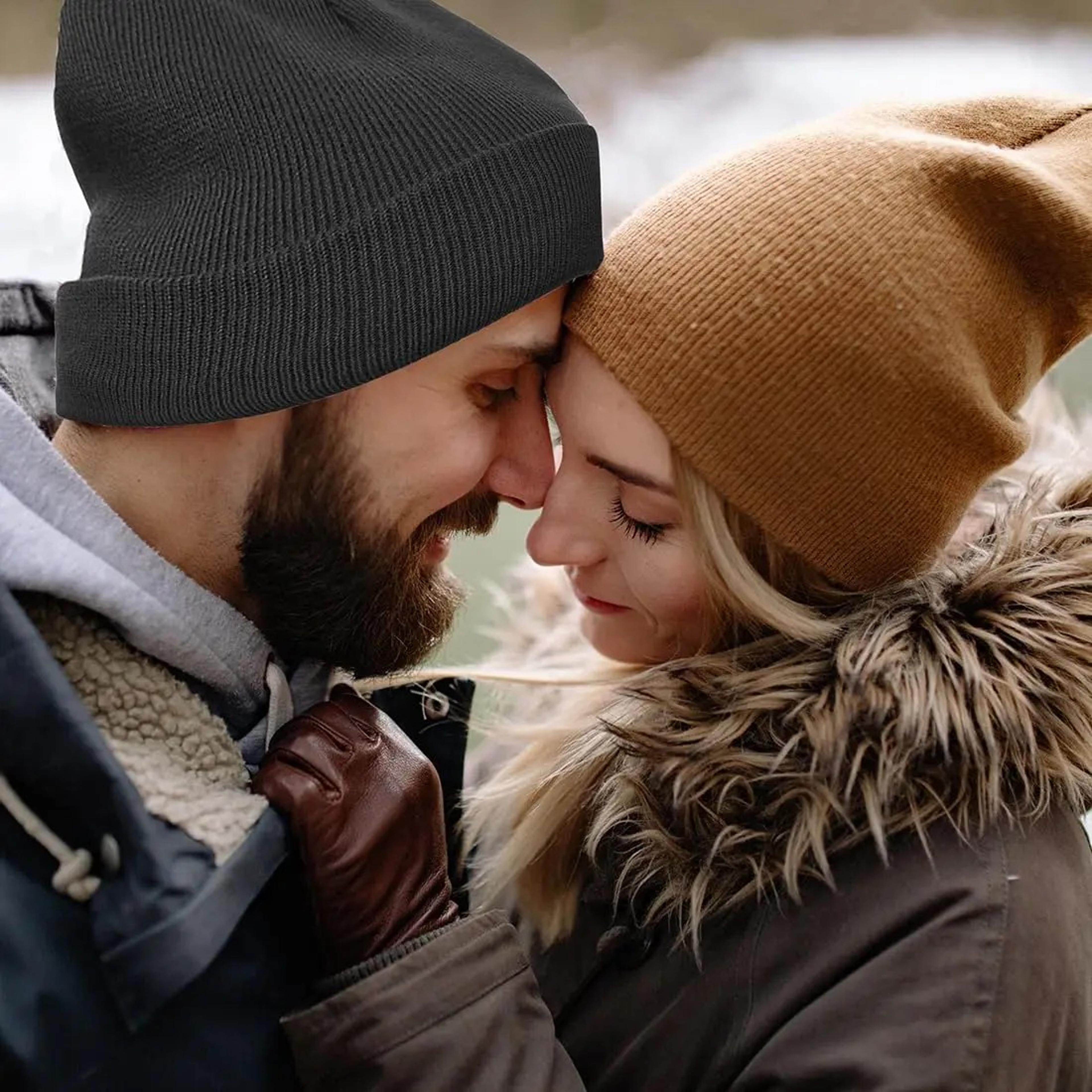 Winter Silk Lining Beanie Unisex Anti Static Hat Slouchy Warm Cuffed Skullies Satin Lined 2Layer Ha