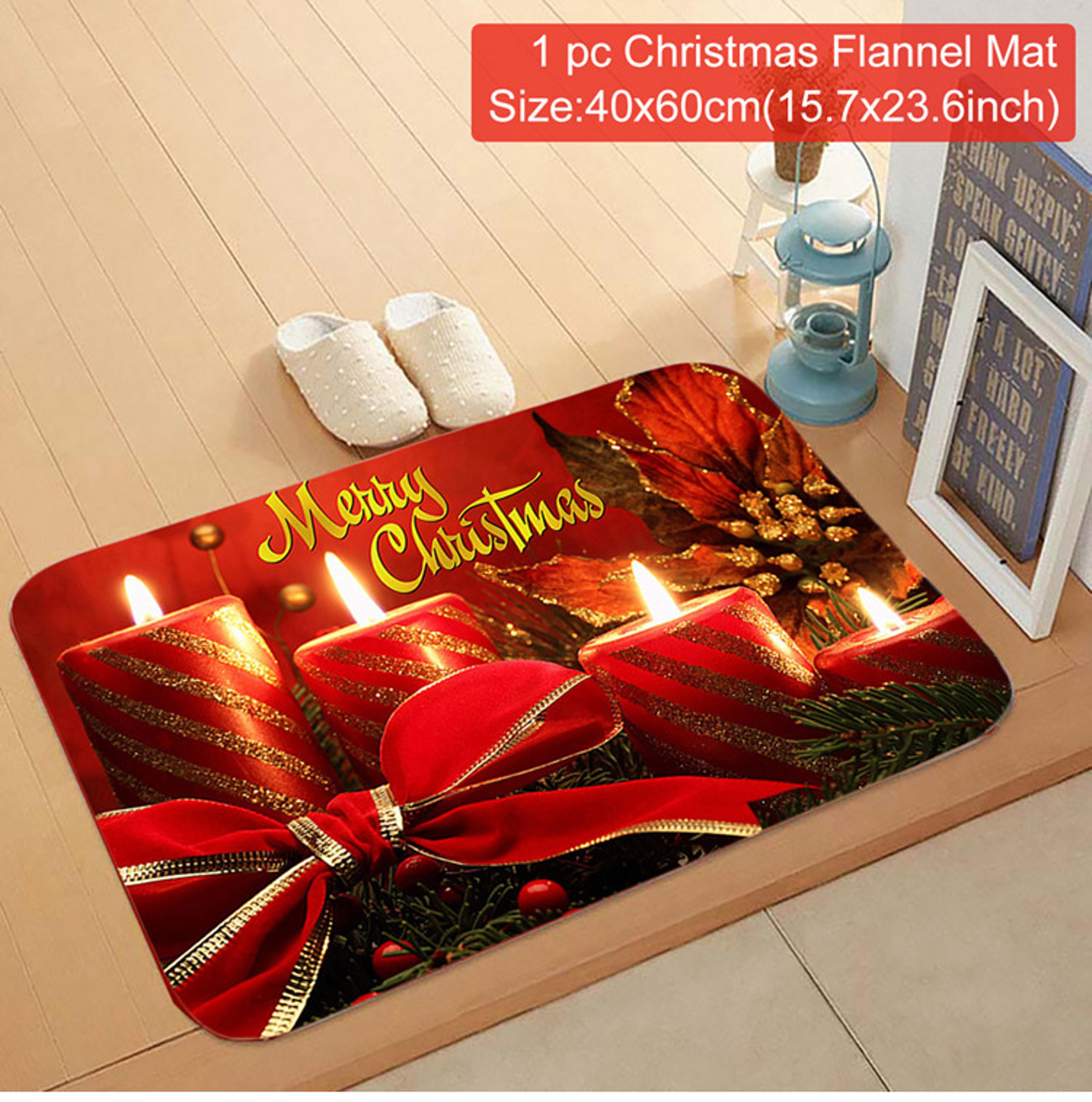 Outdoor Carpet Merry Christmas Santa Claus Door Mat Navidad Ornament Decorations For Home New Year  6