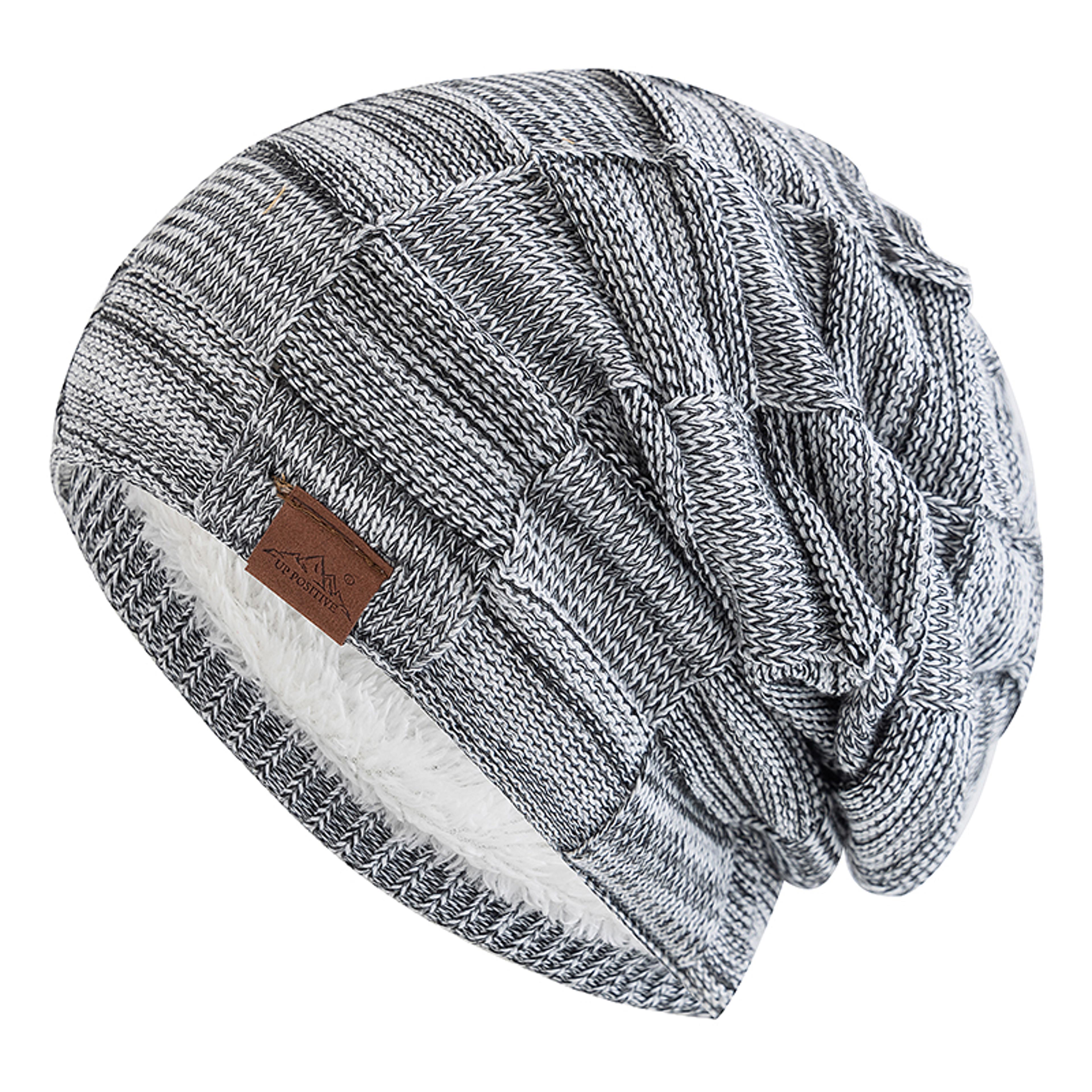 Fashion Female Winter Hats Hot Sale Slouchy Beanie Multicolor Mixing Design Knitted Warm Cap 6