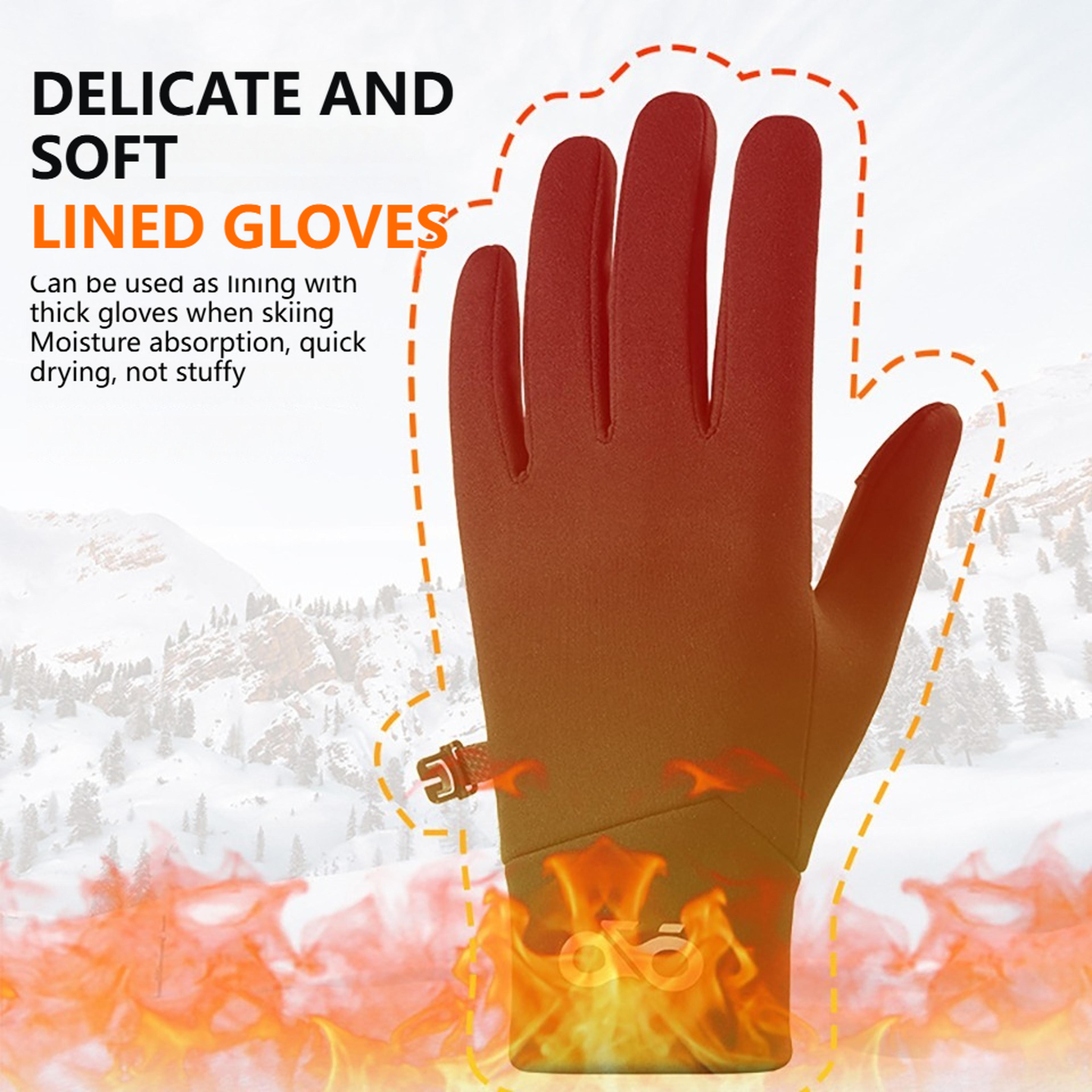 Cold Weather Gloves Touch Screen KoKossi Winter Polar Fleece Nonslip Thermal Gloves Outdoor Running 2