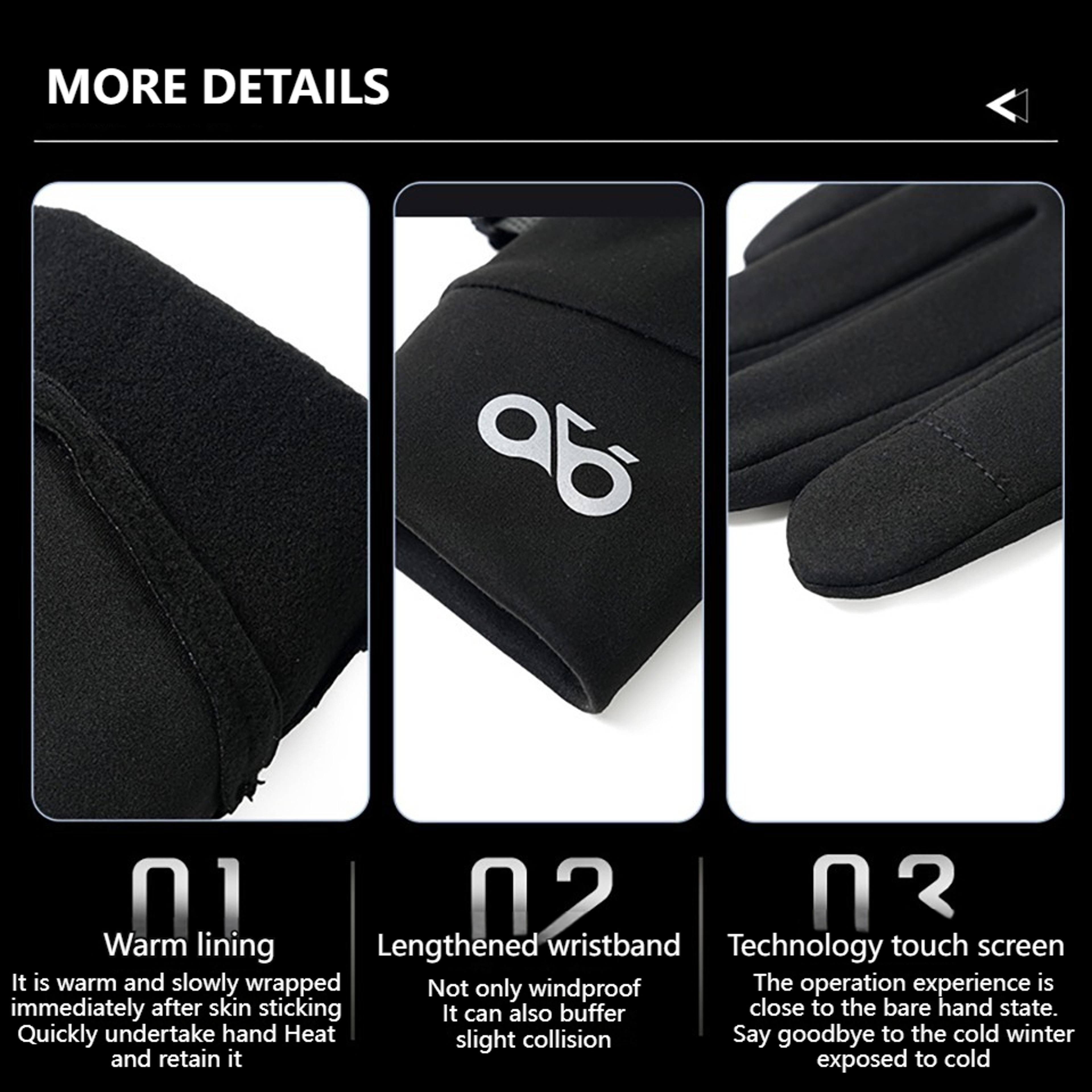 Cold Weather Gloves Touch Screen KoKossi Winter Polar Fleece Nonslip Thermal Gloves Outdoor Running 4