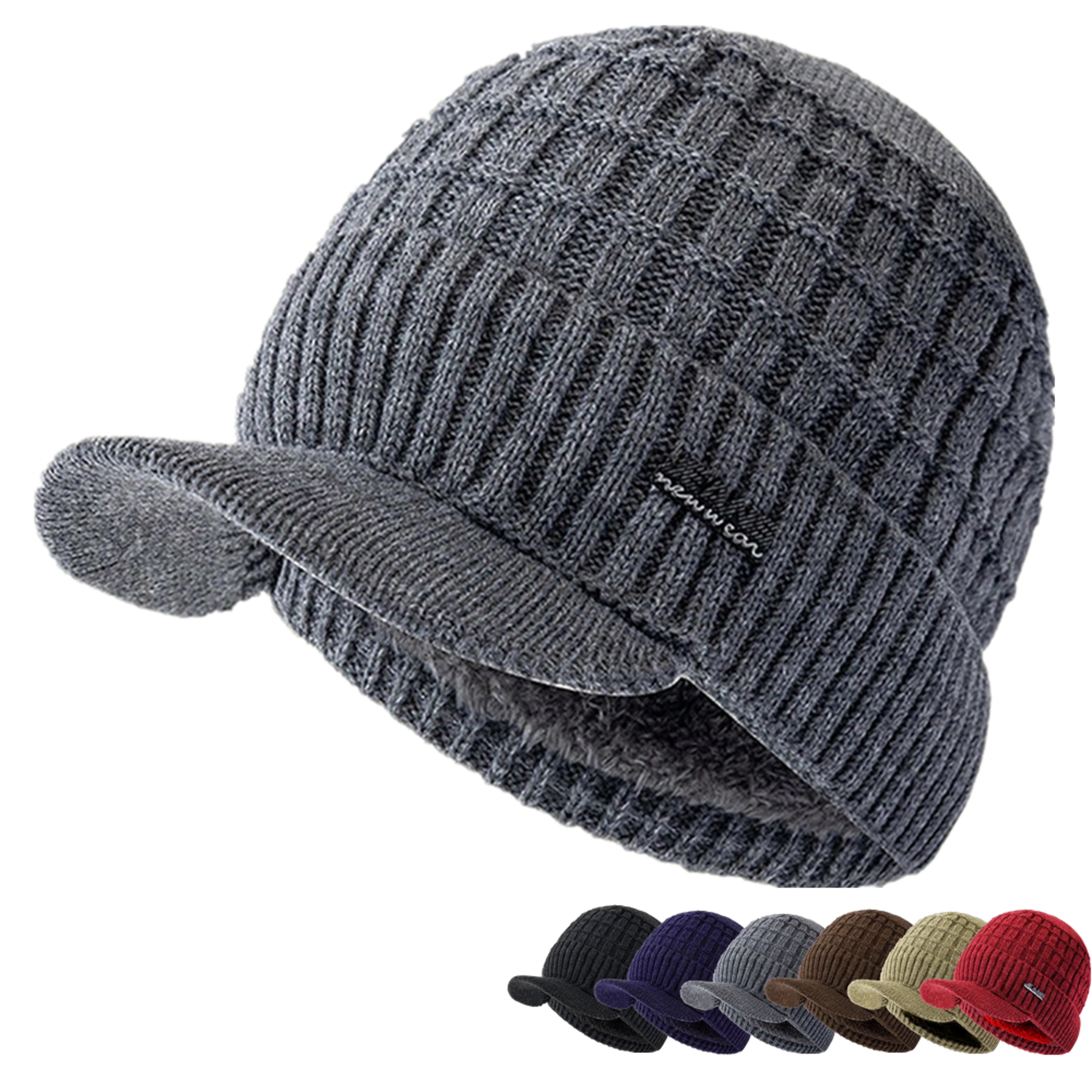 Stylish Soft Beanie Hat For Men Women New Style Unisex Winter Hat Outdoor Knitted Hat Plush Fleece  0