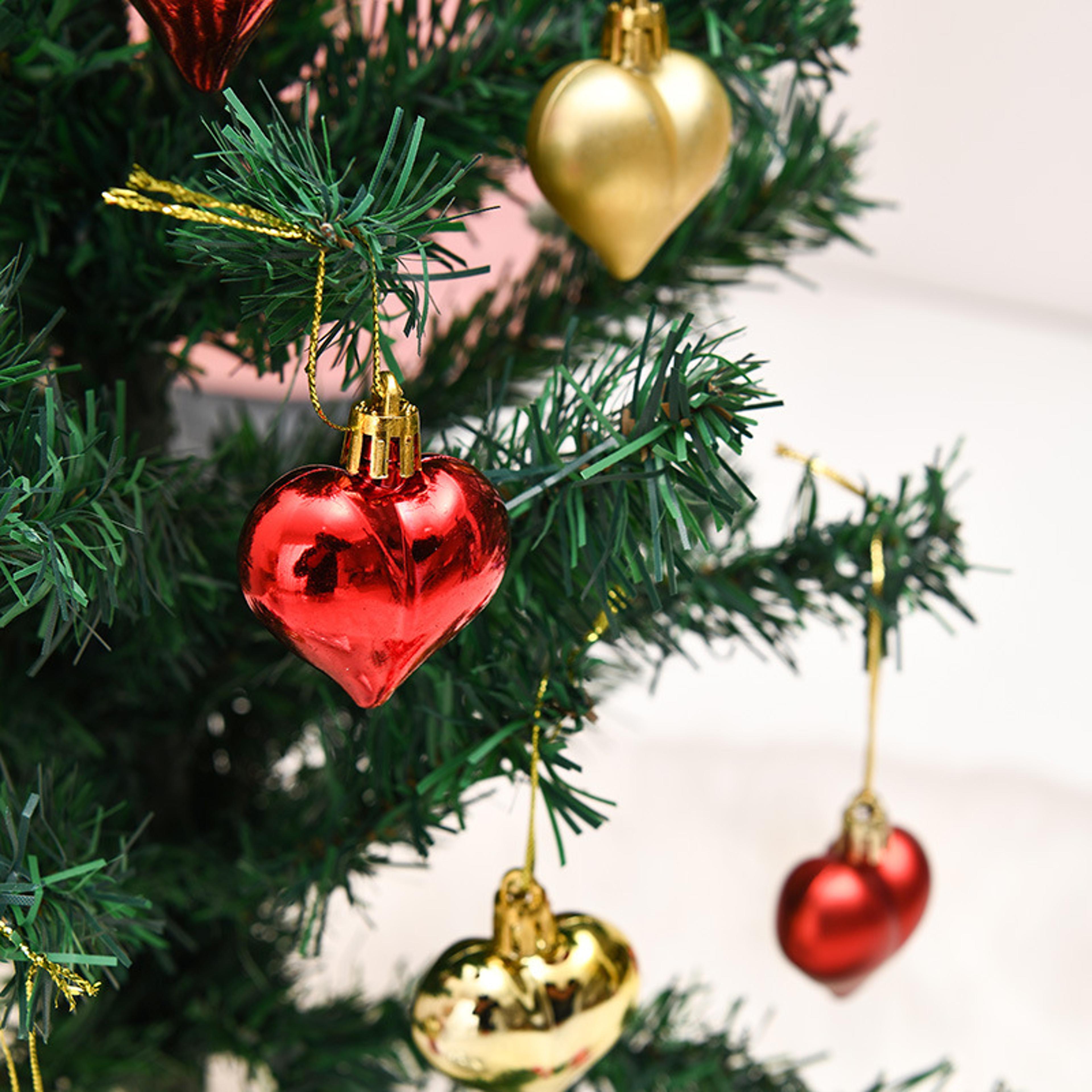Valentines Day Heart Pendant Heart Ball Ornament Hanging Heart Decoration Christmas Tree Heart Ball 3