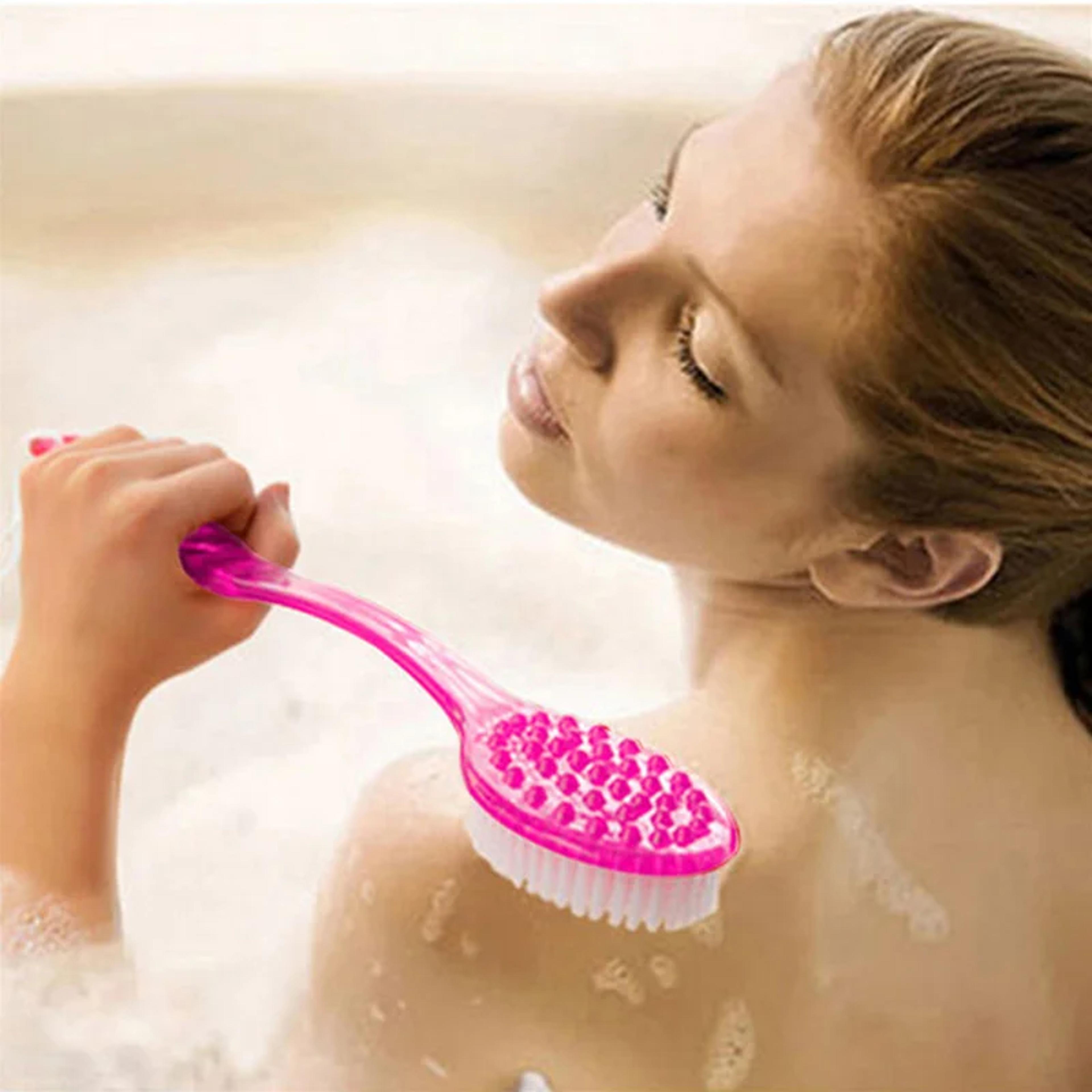 long handle back shower brush soft exfoliating bath body scrubber for smooth skin