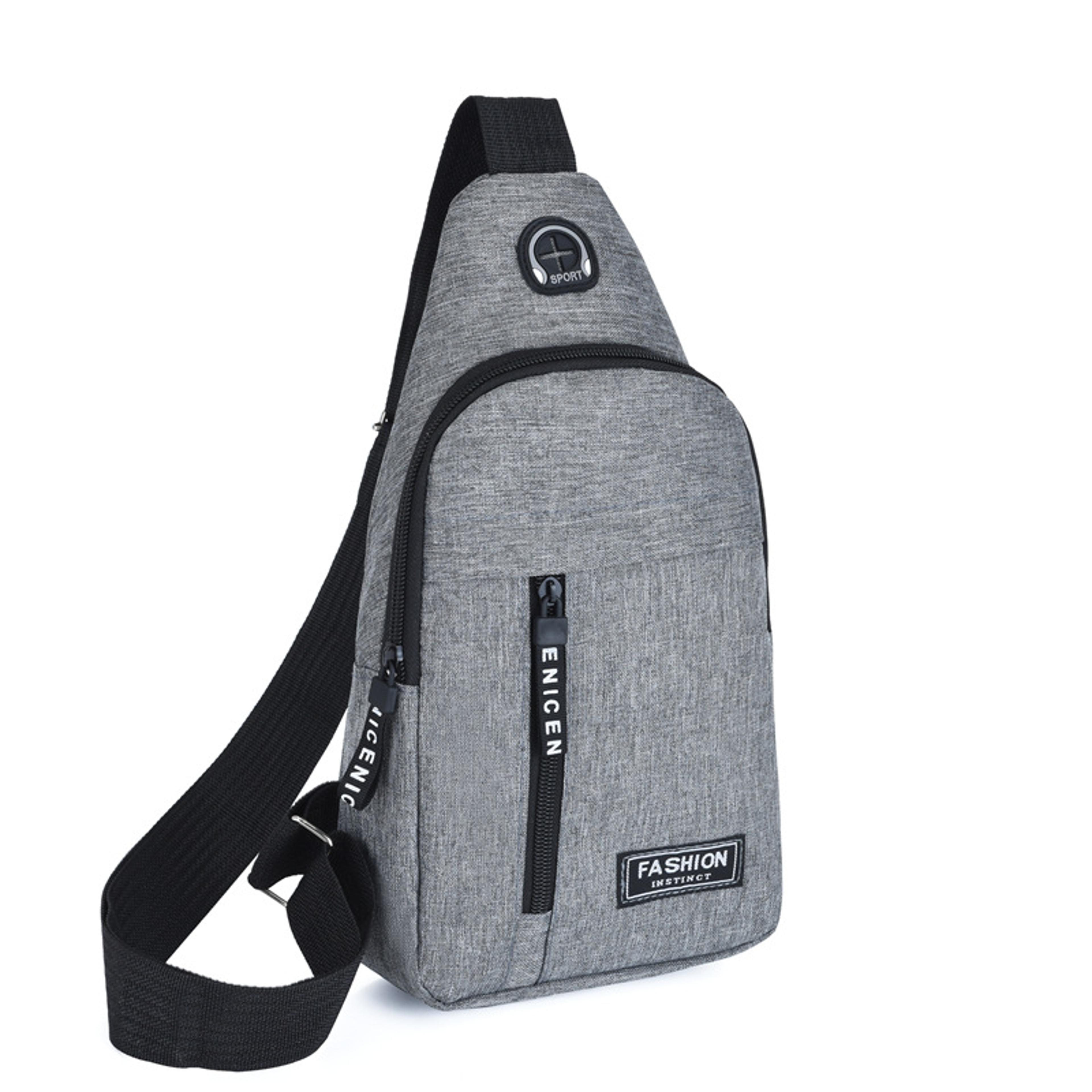 Mens Fashion Trend Oxford Cloth Shoulder Bag New Multifunctional Chest Bag Casual Waterproof Messen 10