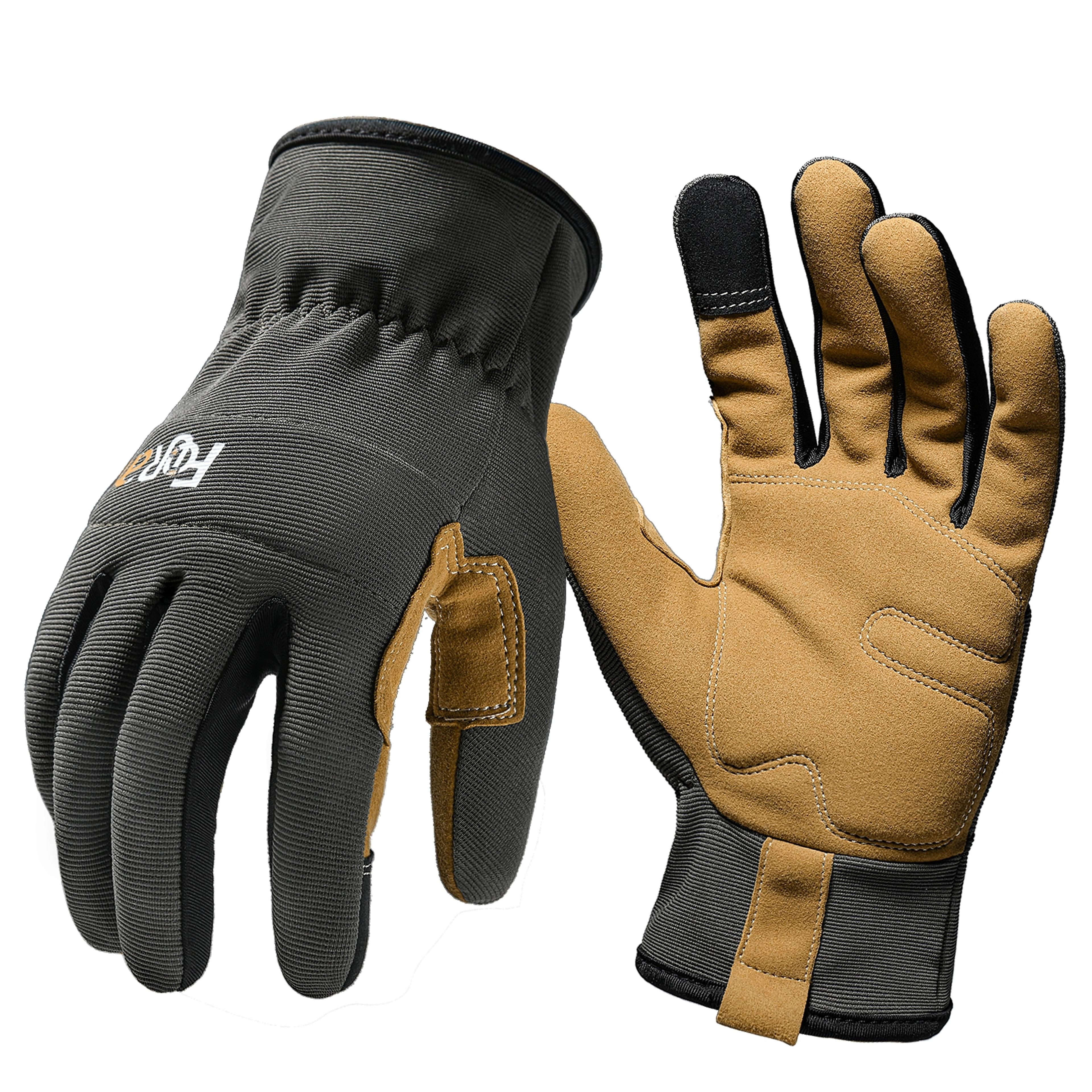 light duty work gloves, high dexterity, breathable, multi-purpose, excellent grip, touch screen, men and women