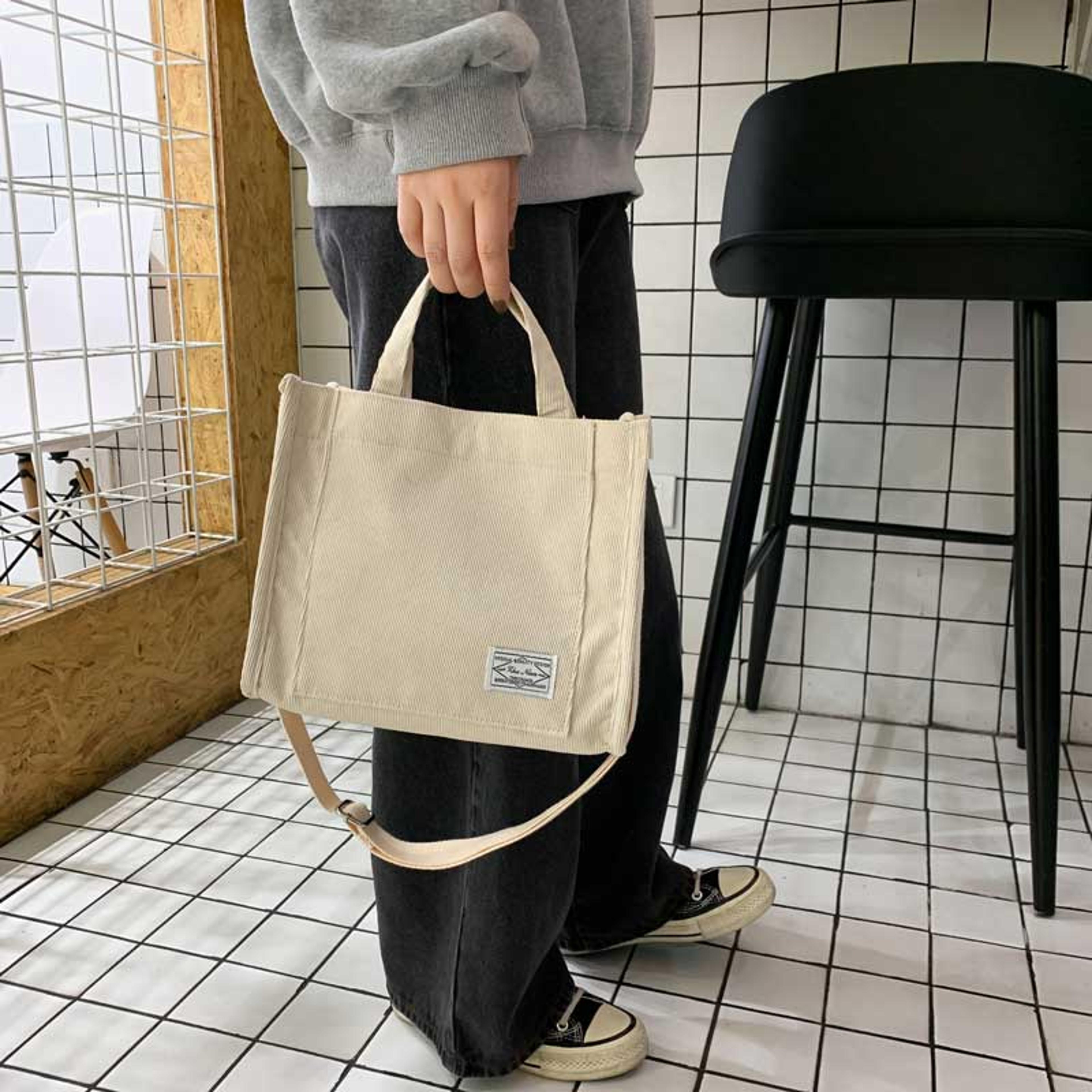 Womens Square Crossbody Bag Corduroy Crossbody Tote Bag Shoulder Bag Casual Tote Bag Travel Organis 1