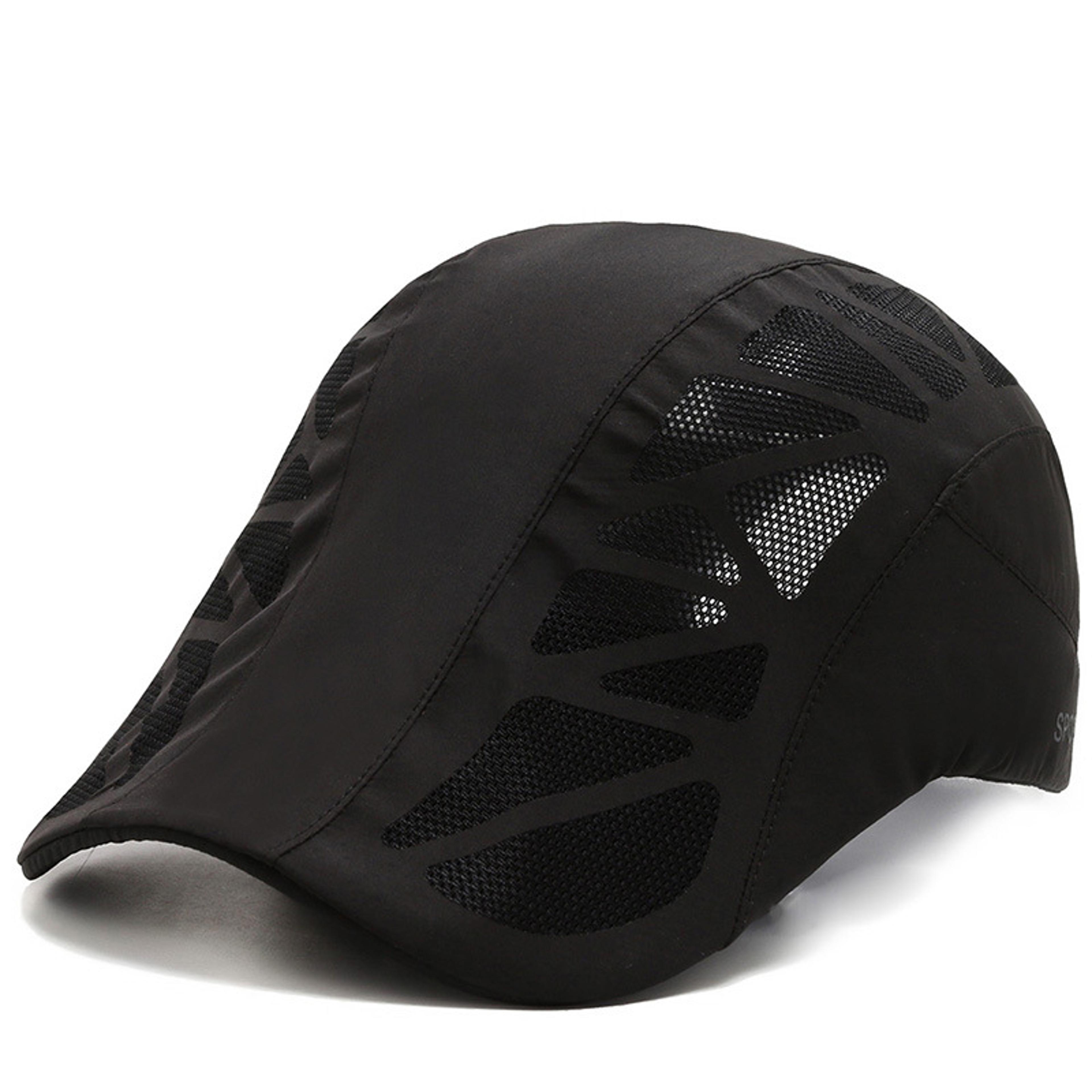 Breathable Mesh Quick Drying Summer Mens Sports Sun Hats Boina Golf Hat Fashion Solid Flat Cap 6