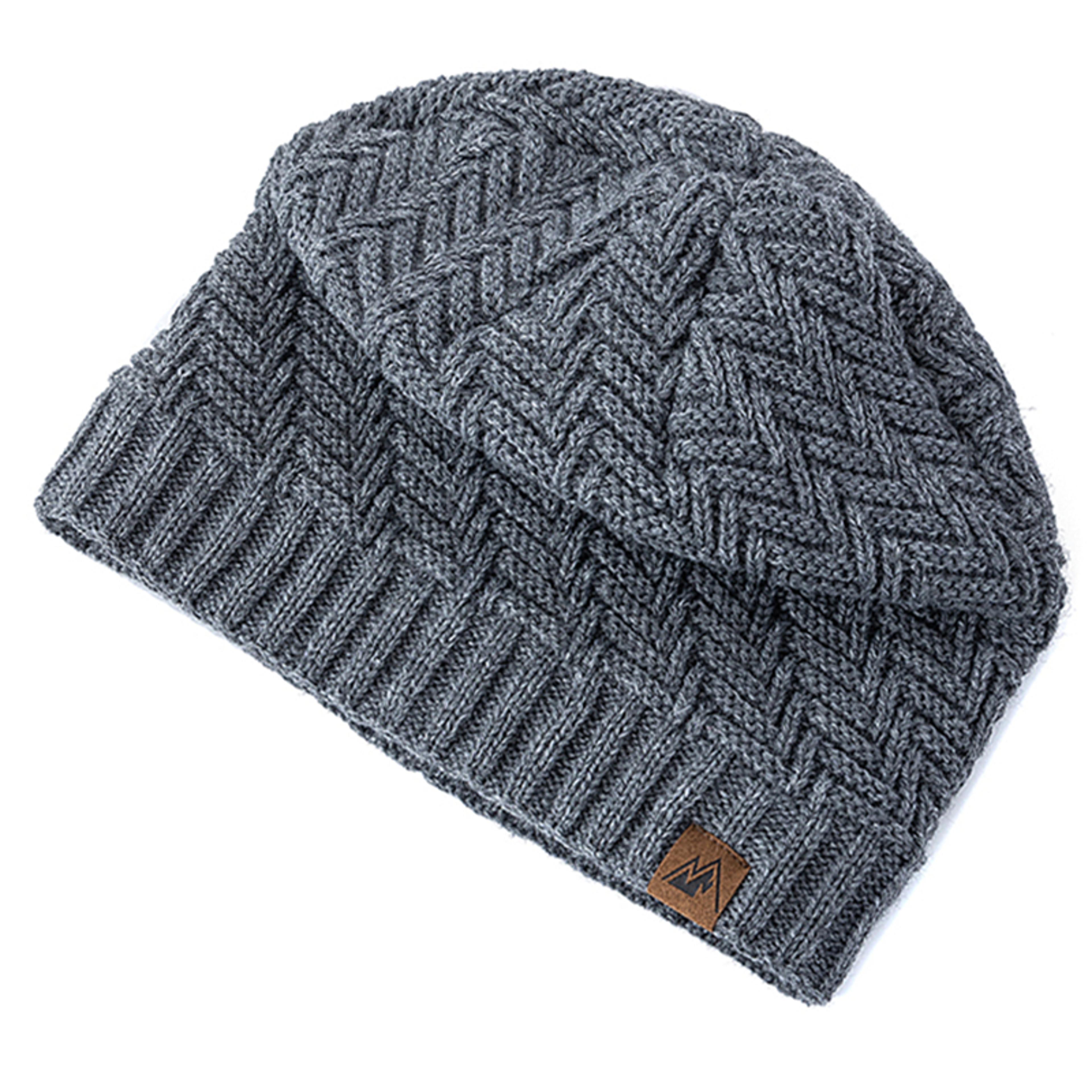 Fashion Knitted Hats Warm Winter Beanie Unisex Outdoor Sports Hats Plush Fur Lined For Men And Wome 1