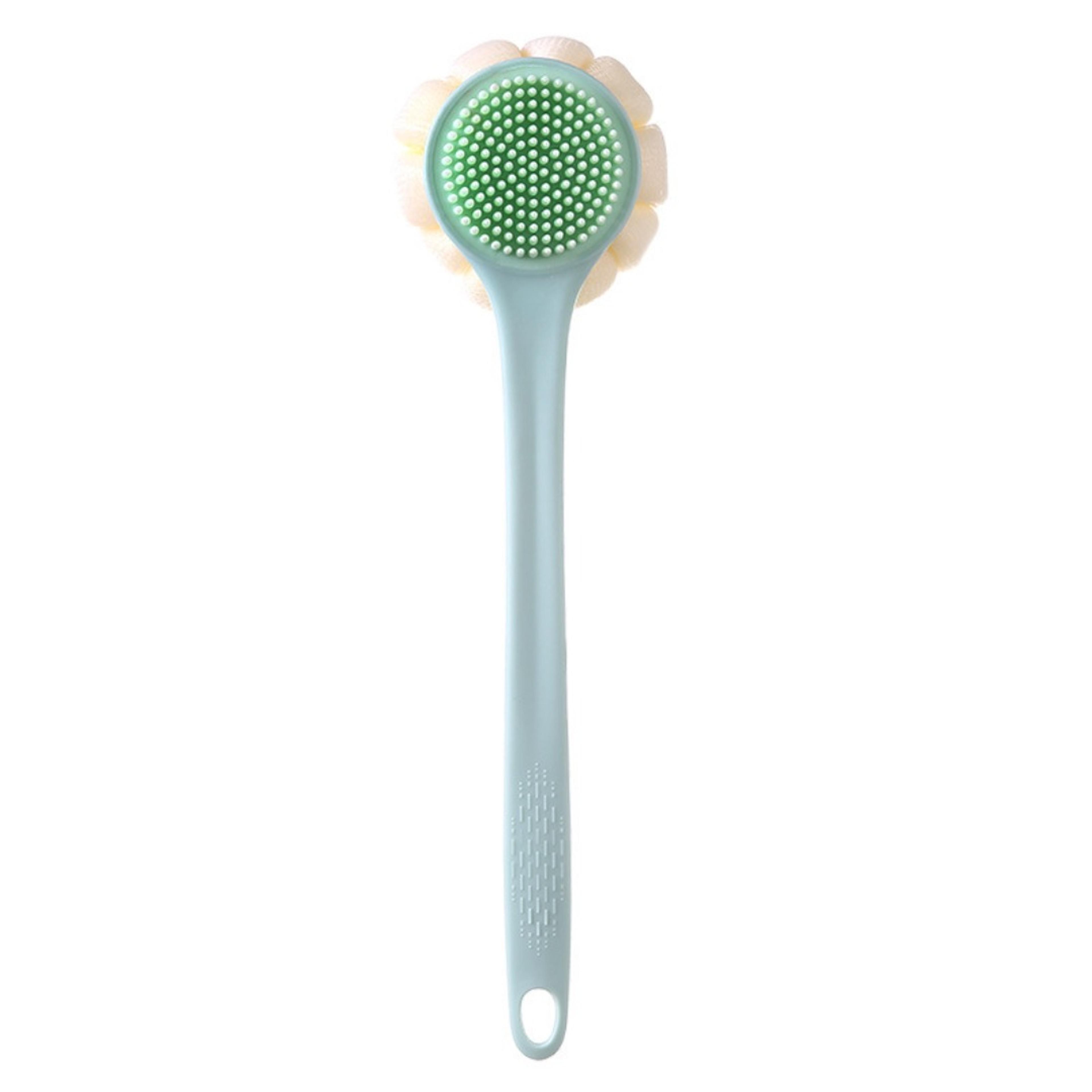 Shower Back Scrubber Soft Silicone Body Long Handle Back Brush Exfoliating Bath Brush Skin Health B 3
