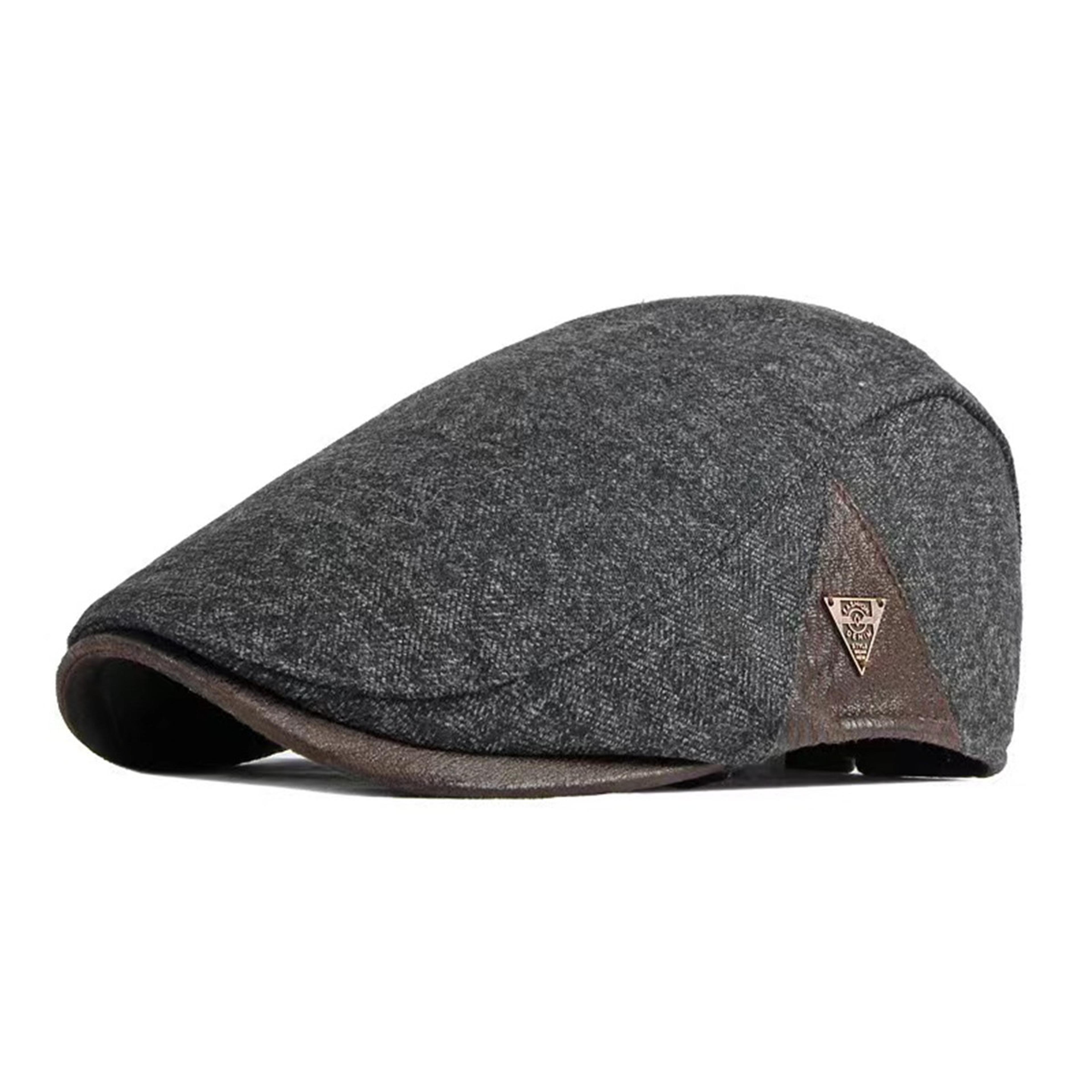 British Painters Hats Spring Hip Hop Berets Men Side Triangle Label Newsboy Autumn Flat Cap Streetw 2