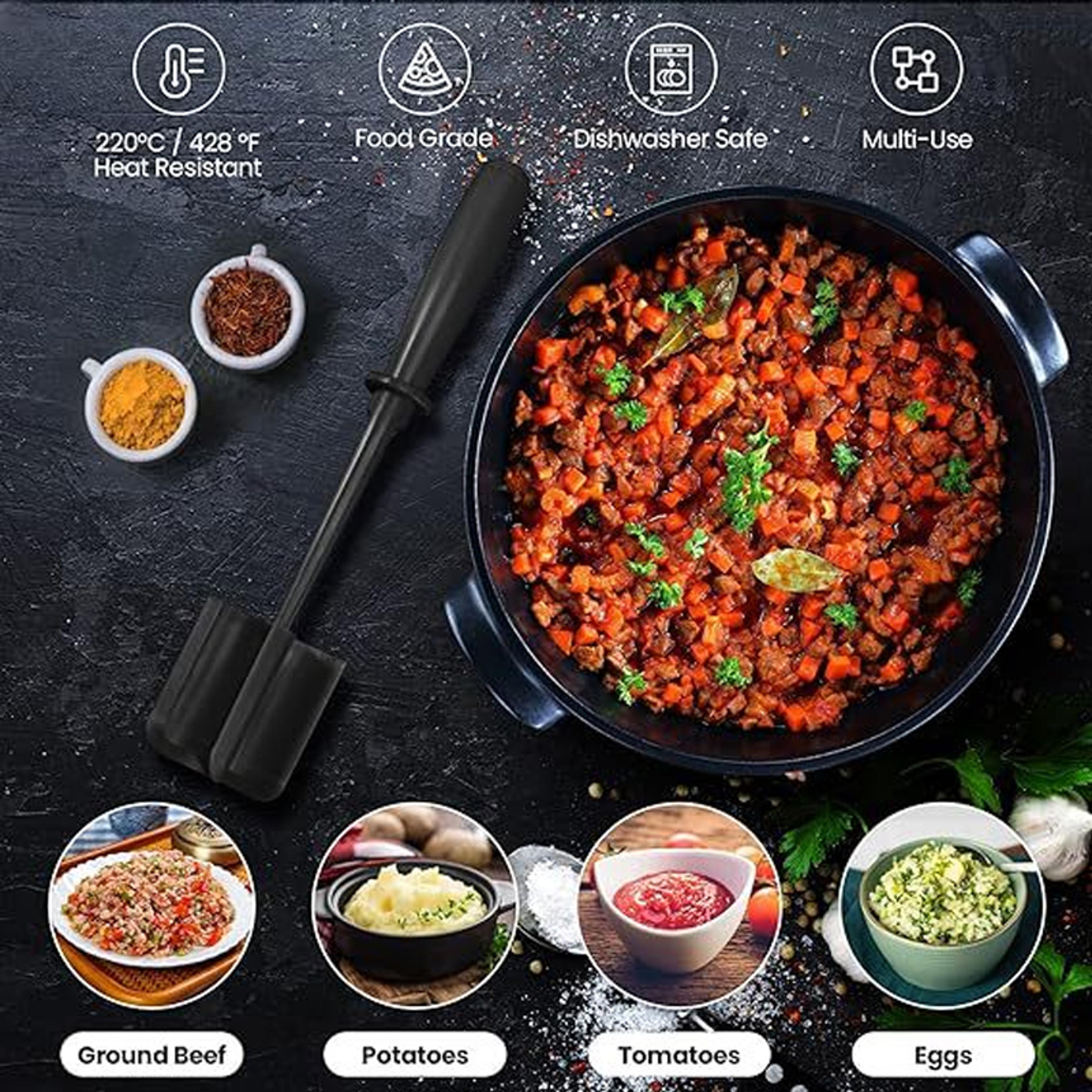 Handheld Meat Grinder Mixing Grinding And Pounding Spatula New Household Kitchen Meat Chopper Meat  3
