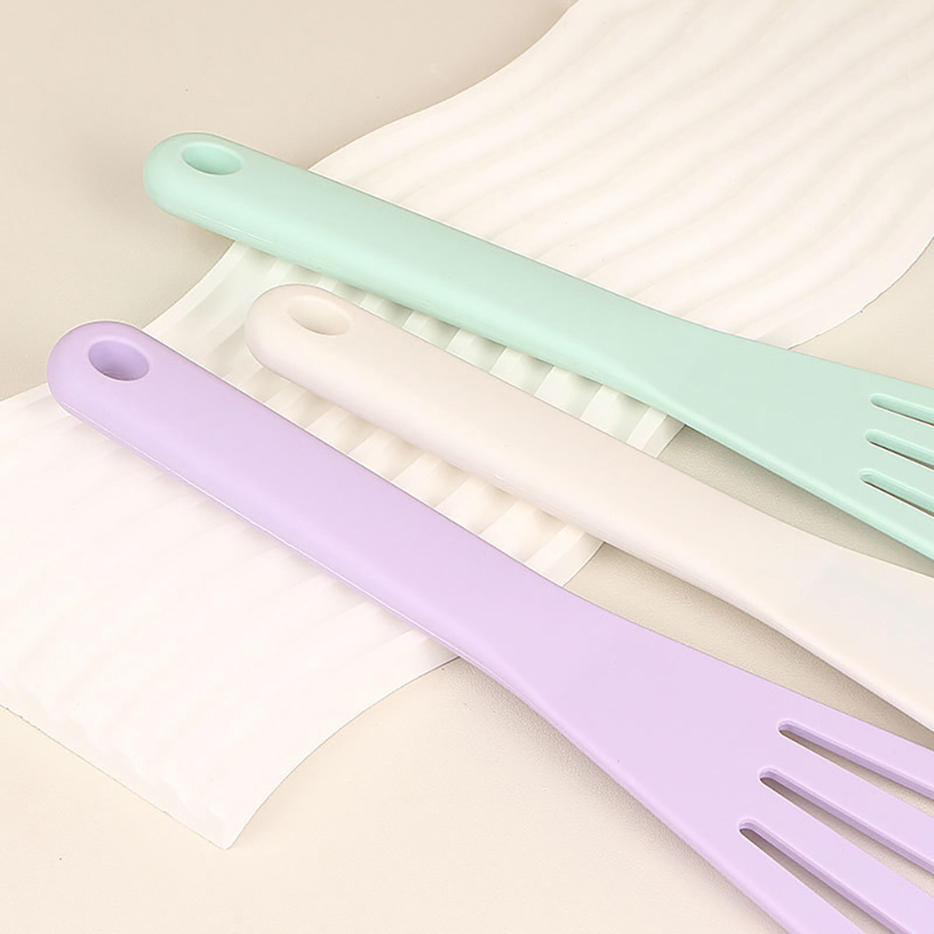 High Temperature Resistant Kitchen Utensils 1PC Silicone Inclined Drain Shovel Non Stick Pot Shovel 2