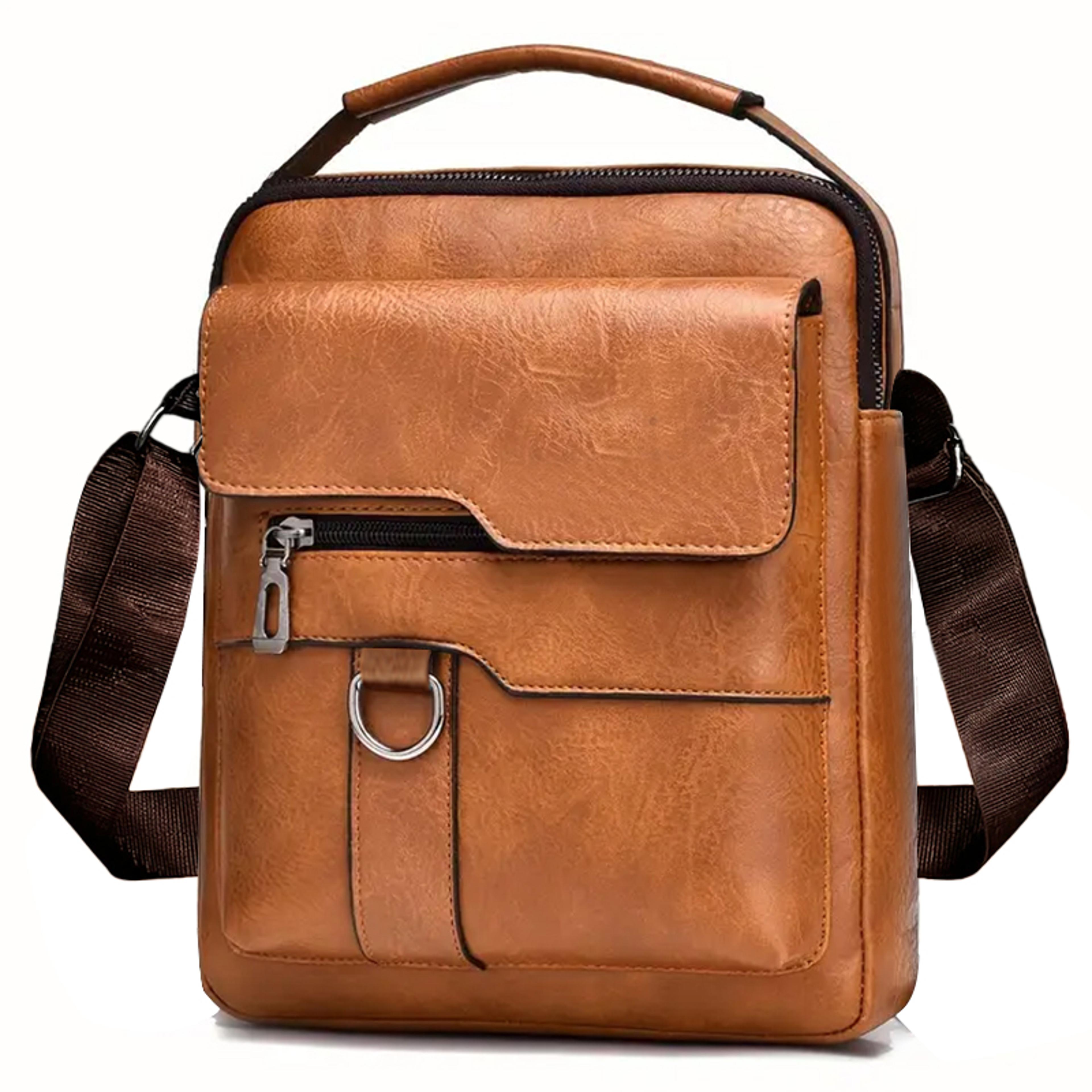 casual cross-body backpack, neutral shoulder bag for men and women, business style