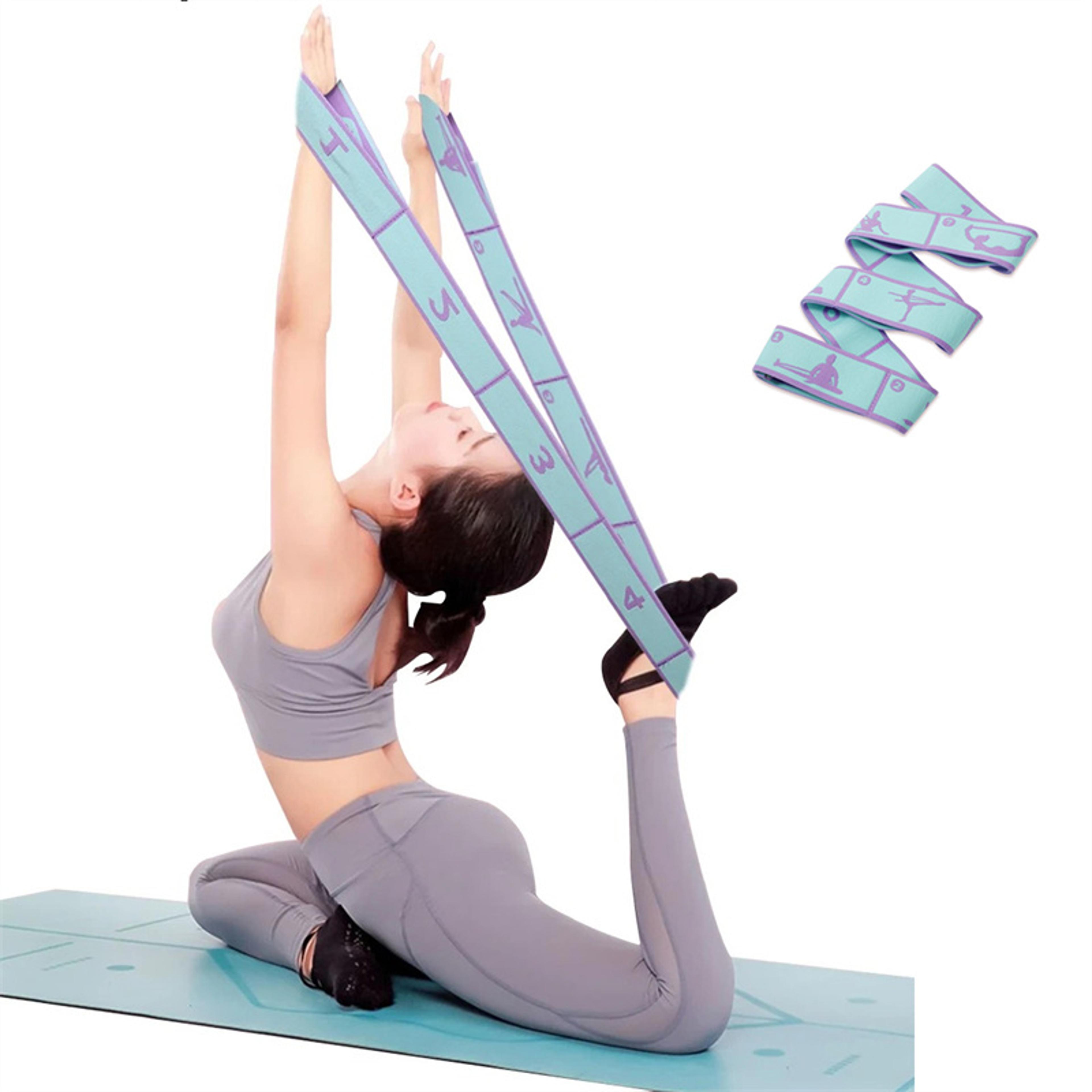 MultiFunctional Elastic Yoga Resistance Band Fitness Stretching Belt For Pilates Dance And Exercise 0
