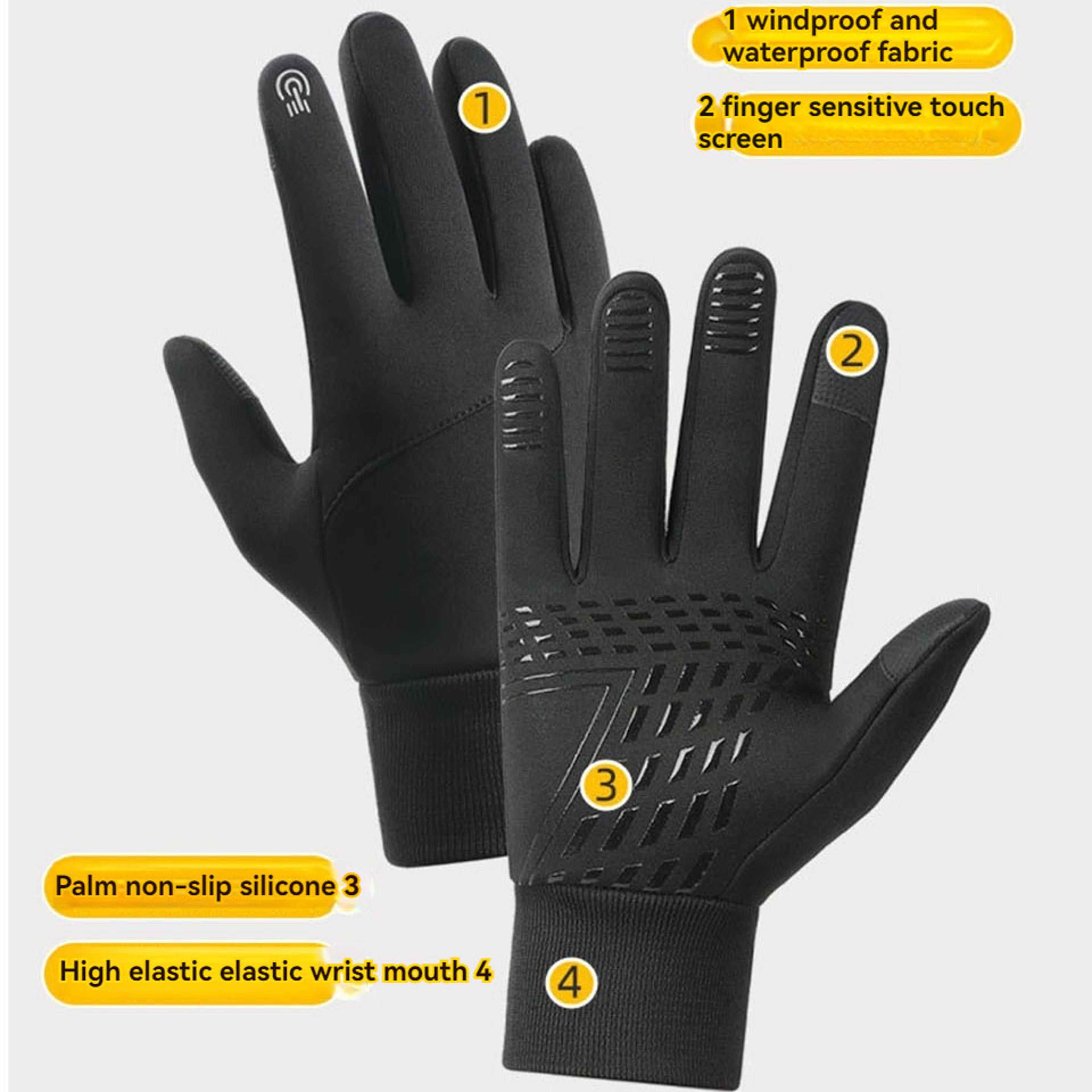 Motorcyclist Autumn Winter Warm Camping Gloves GTUBIKE Cycling Gloves For Men Women Waterproof Touc 2