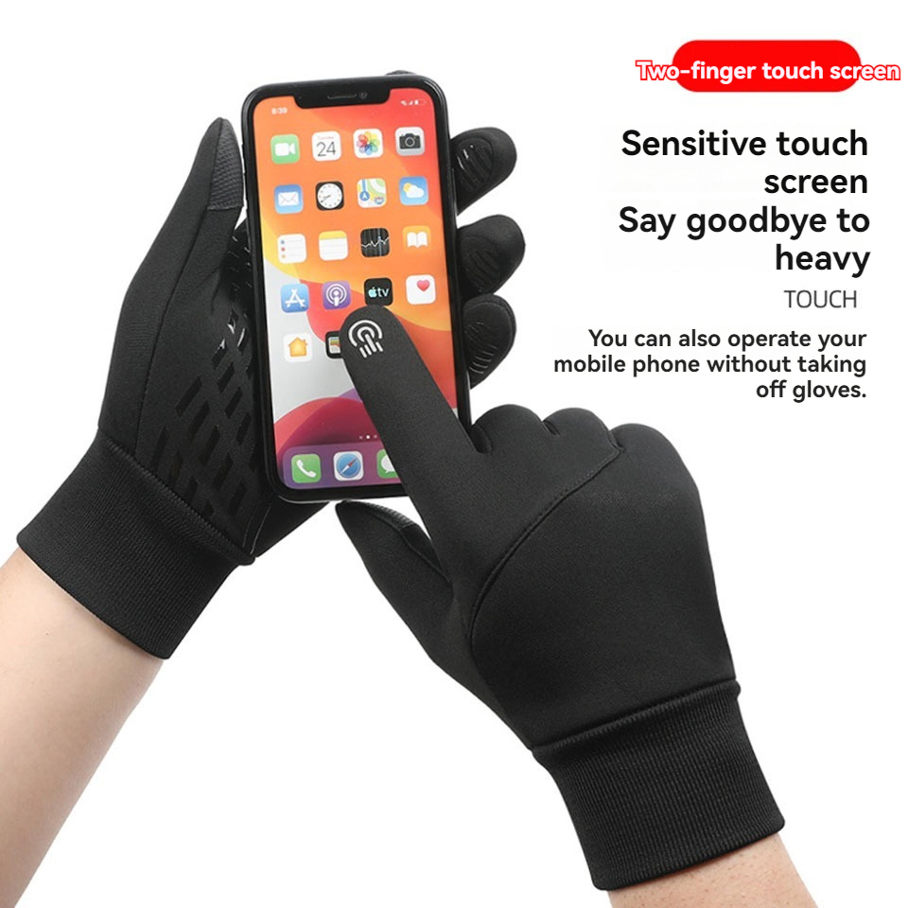 Motorcyclist Autumn Winter Warm Camping Gloves GTUBIKE Cycling Gloves For Men Women Waterproof Touc 5