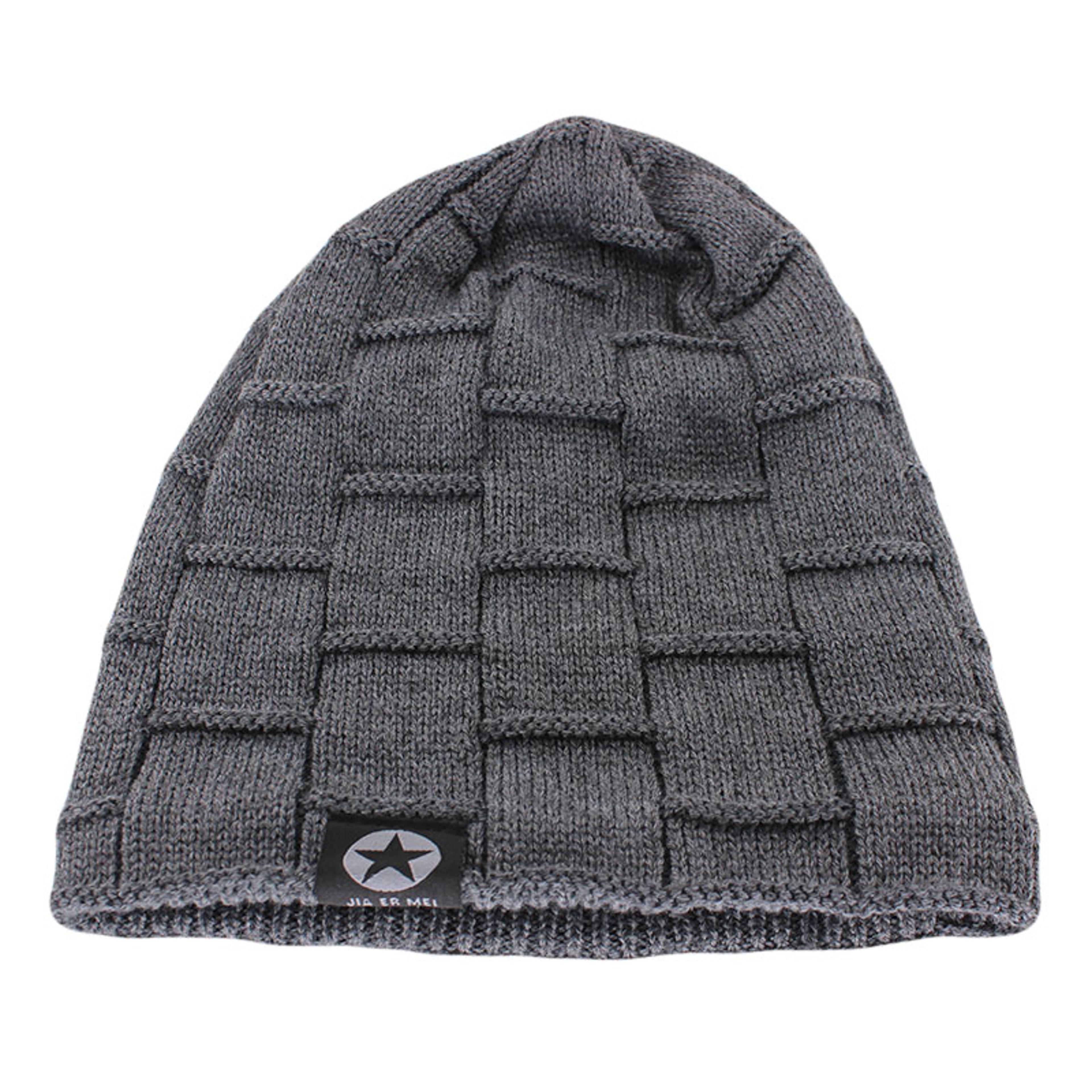Thick Soft Stretch Beanie Hat Knit Wool Winter Hat For Men And Women New Unisex Fashion Outdoor Sku 4