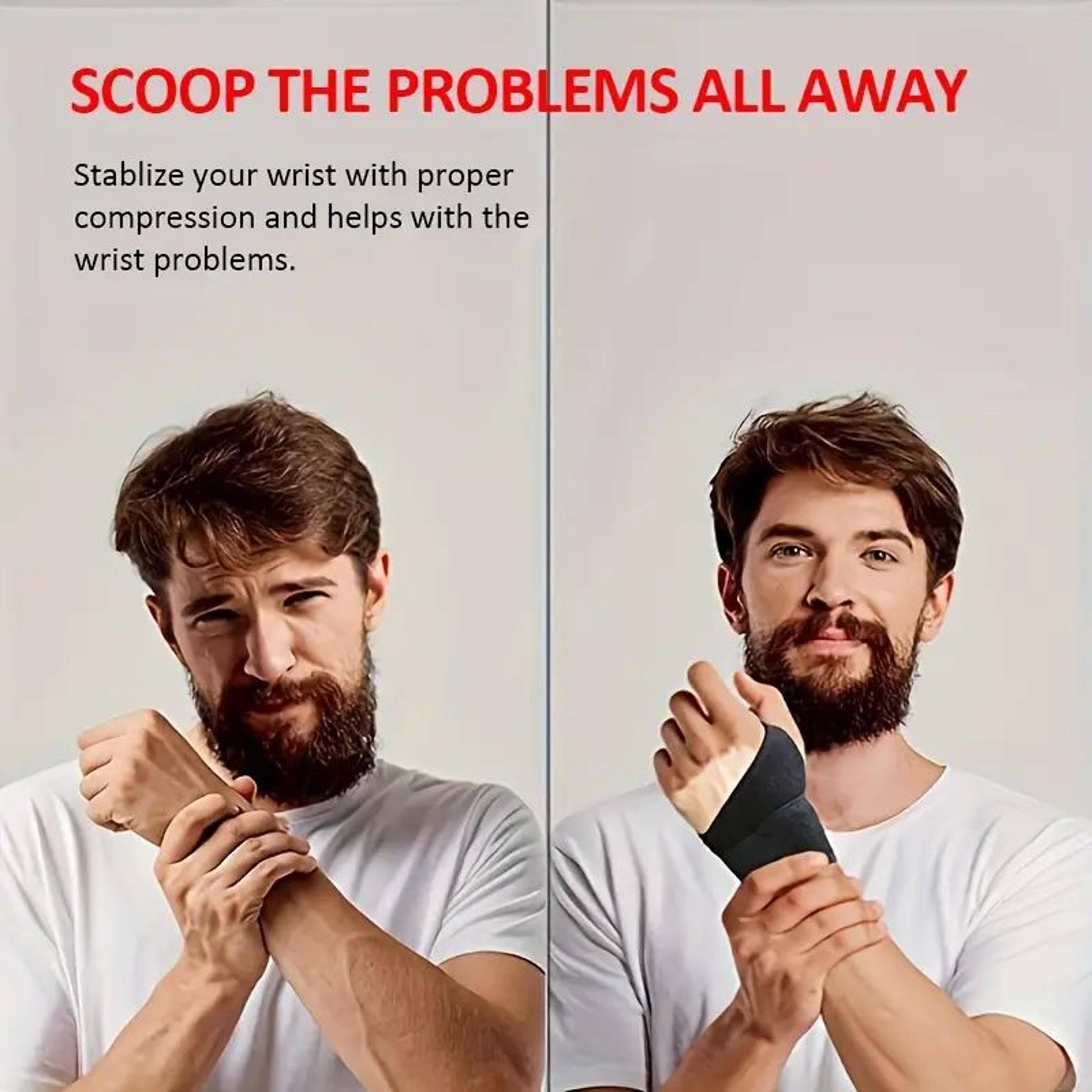 Perfect For Women And Men Wrist Brace Adjustable Support Wrap Strap Hand Fit Right Or Left Hand Car 3
