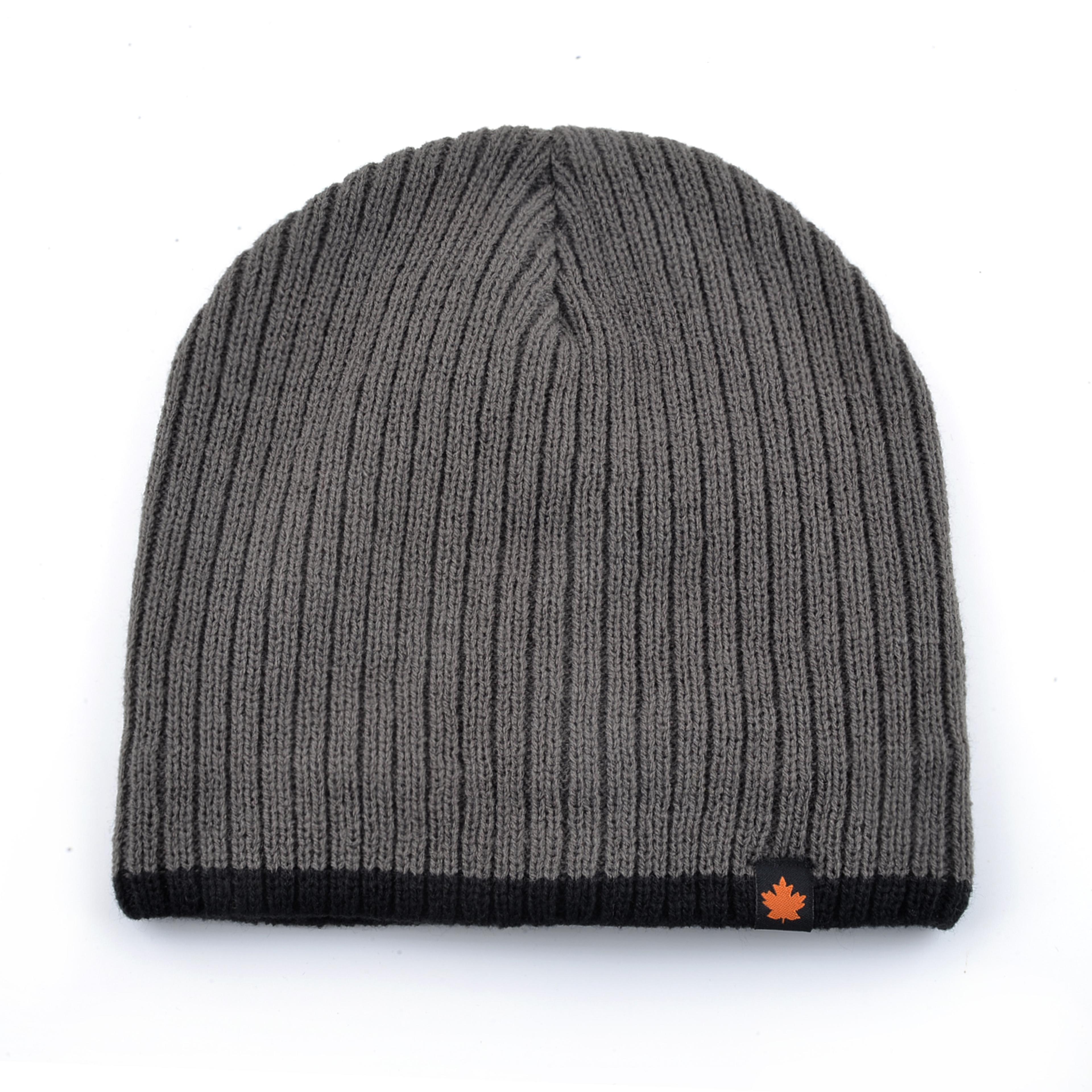 Double Layer Solid Color Velvet Warm Bonnet Cap Mens Skullies Beanies Knitted Wool Hats Men Winter  1