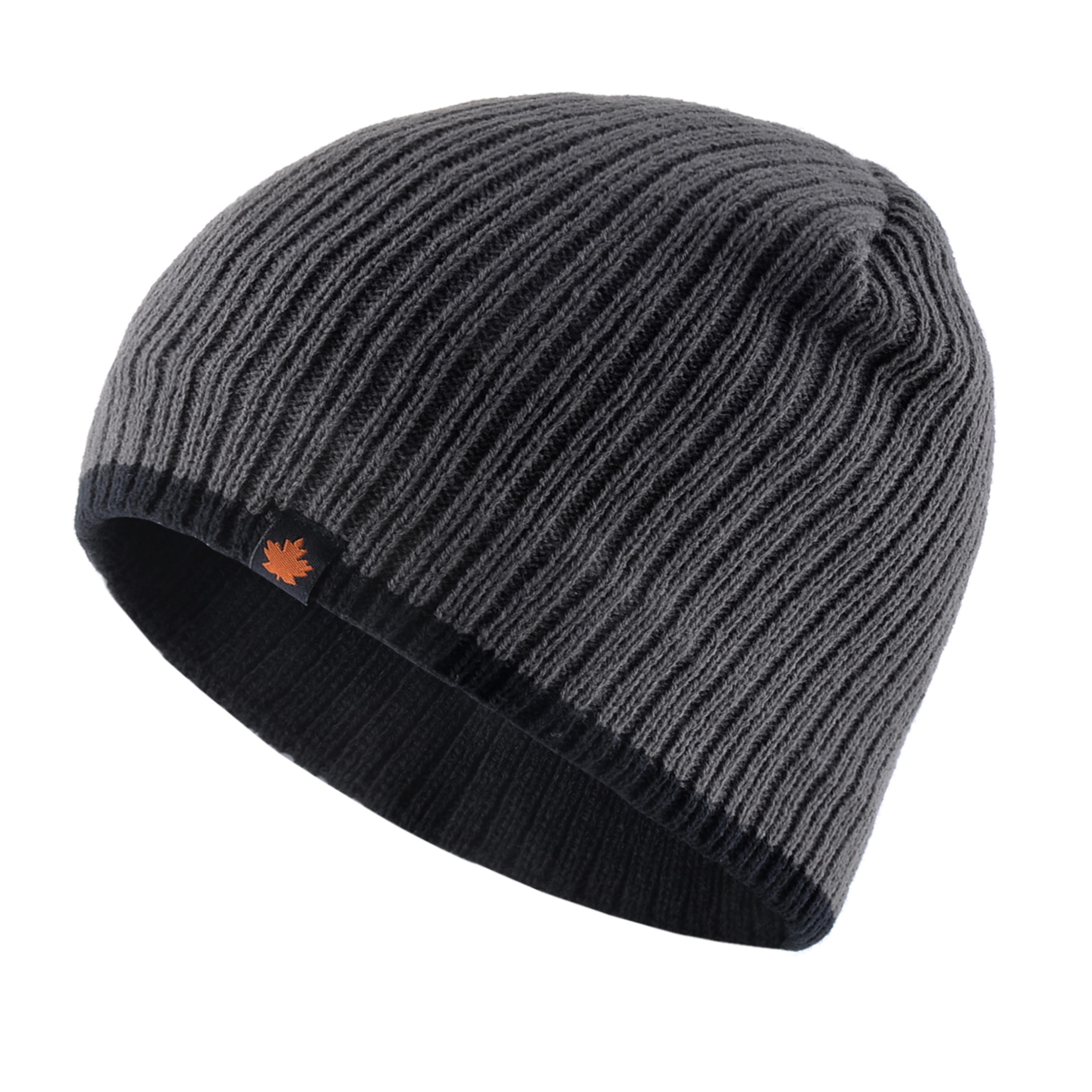 Double Layer Solid Color Velvet Warm Bonnet Cap Mens Skullies Beanies Knitted Wool Hats Men Winter  8