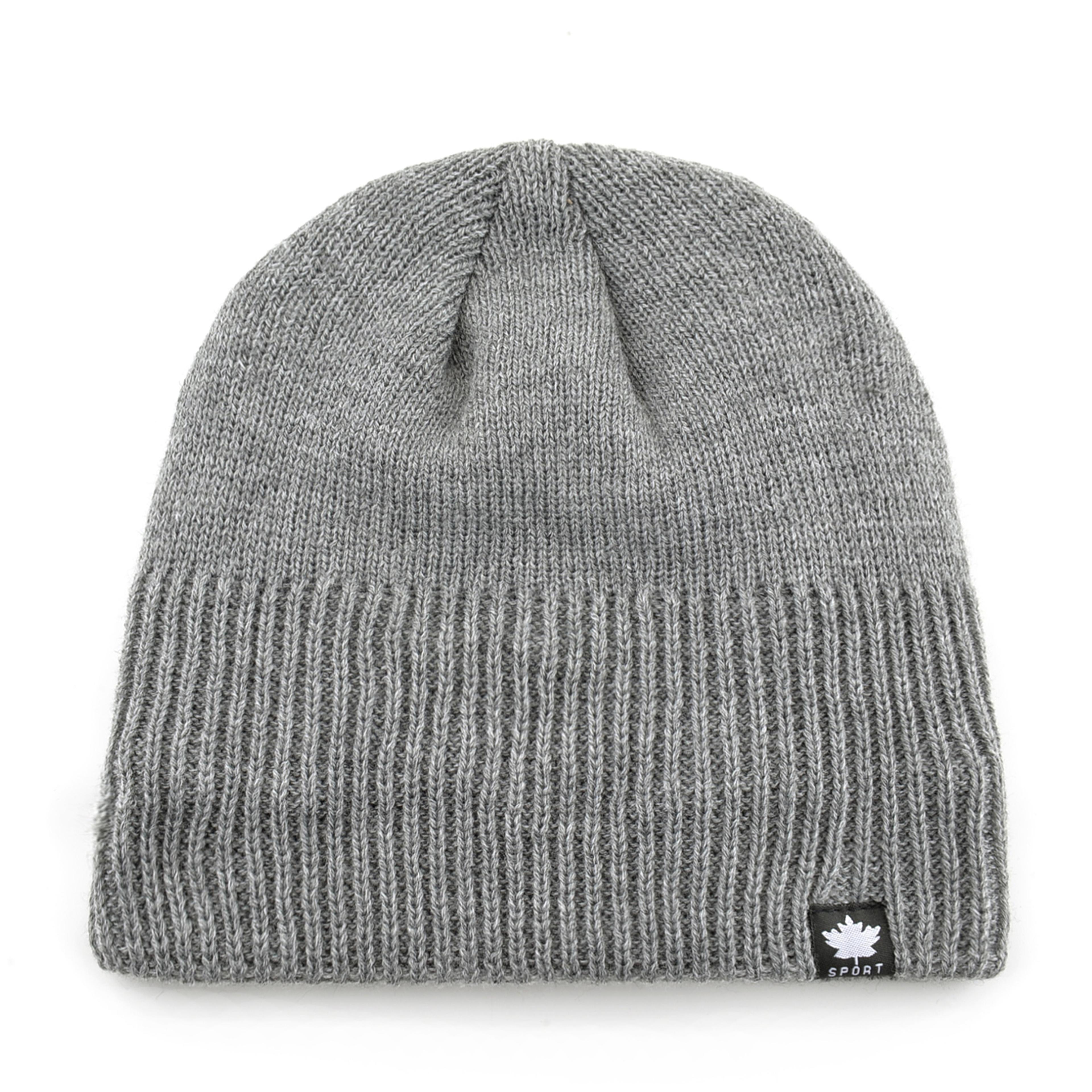Maple Leaf Logo Mens Winter Beanie Hat Double Layer Velvet Lined Skullies Cap For Cold Weather Thic 6