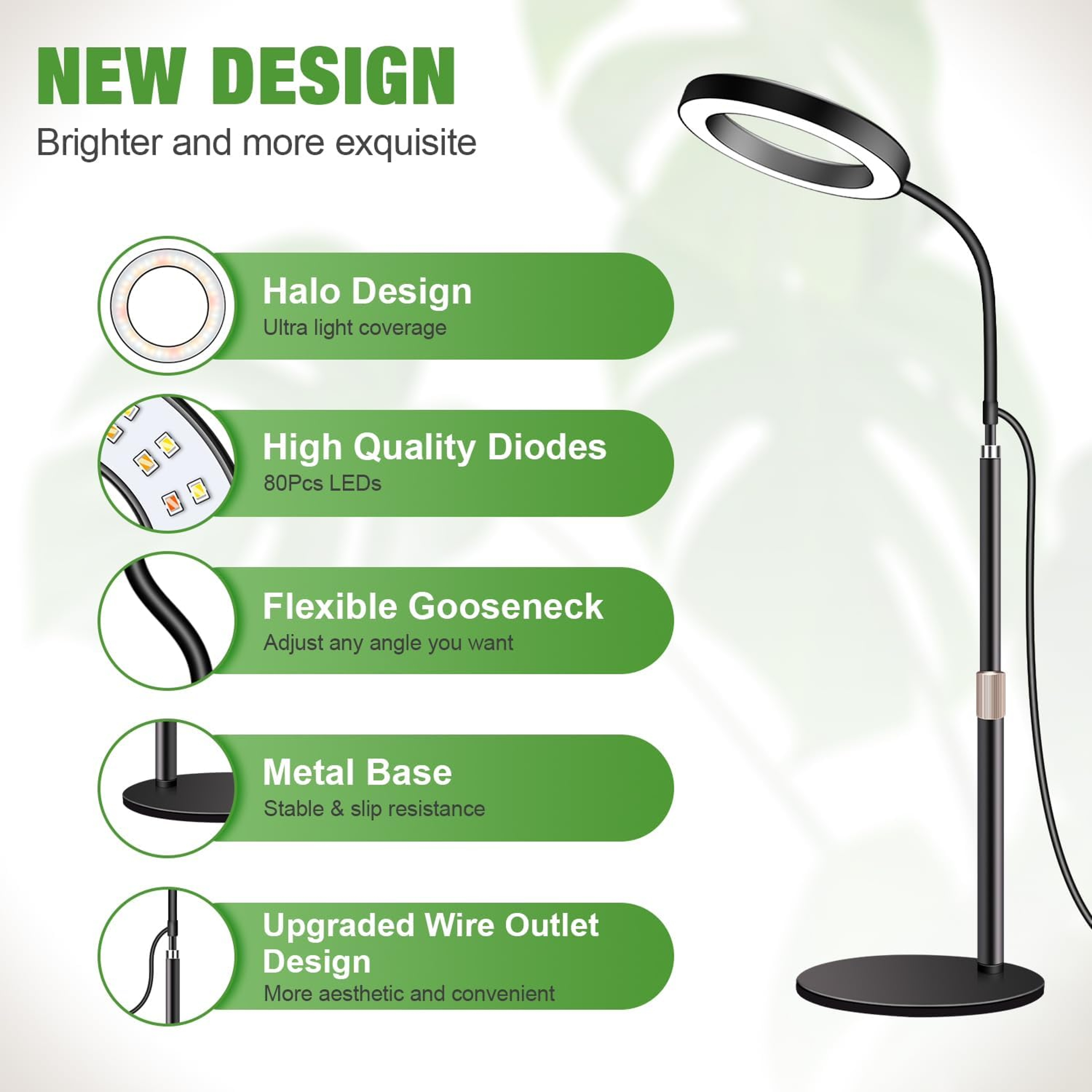 LED Plant Light For Indoor Plants With Full Spectrum Desk Grow Light And Auto Timer 3