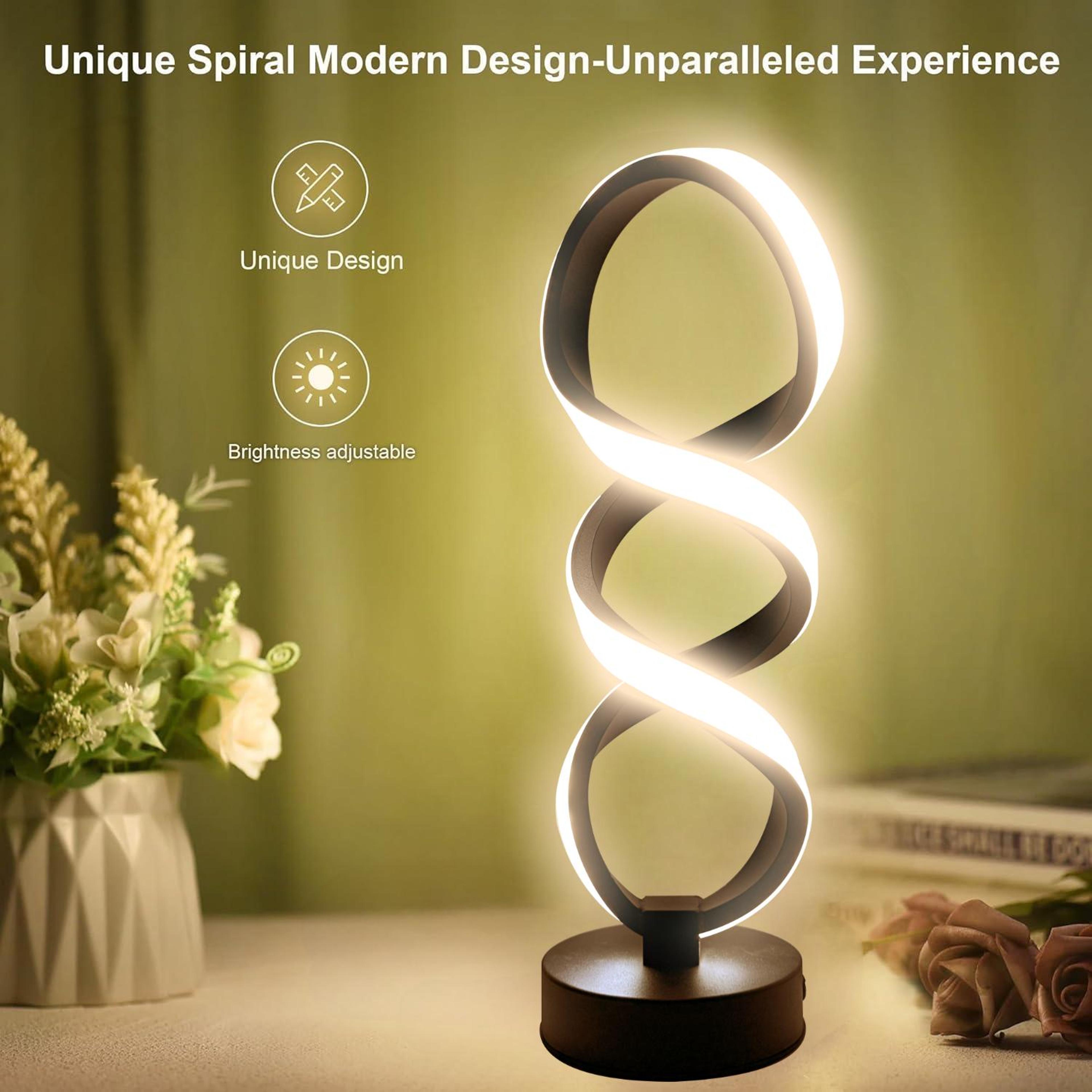 Adjustable Creative Spiral LED Table Lamp USB Powered For Home Office Bedroom And Study Room 1