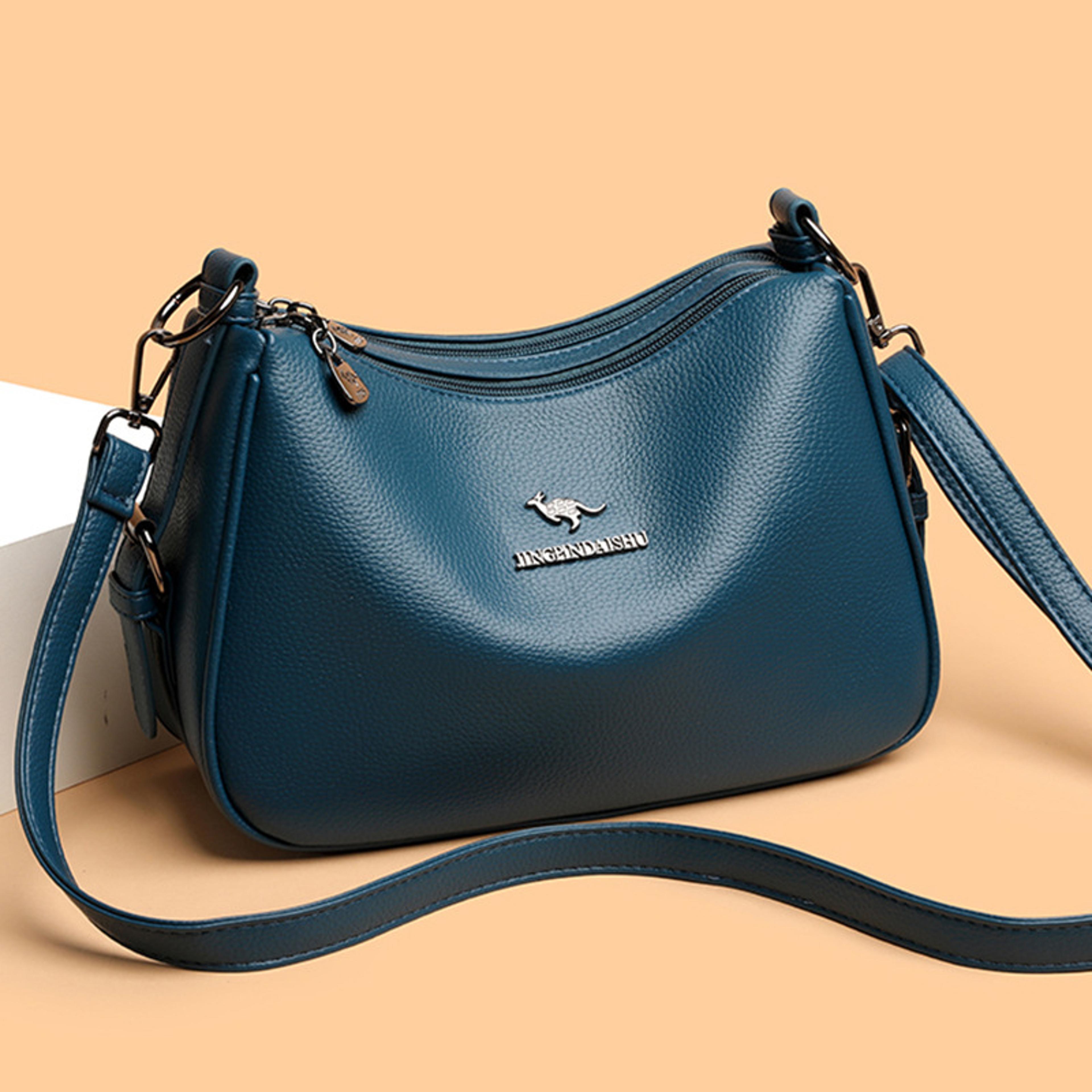 Large Capacity Tote Crossbody Bag For Women Simple Solid Color Shoulder Bag Fashion 1