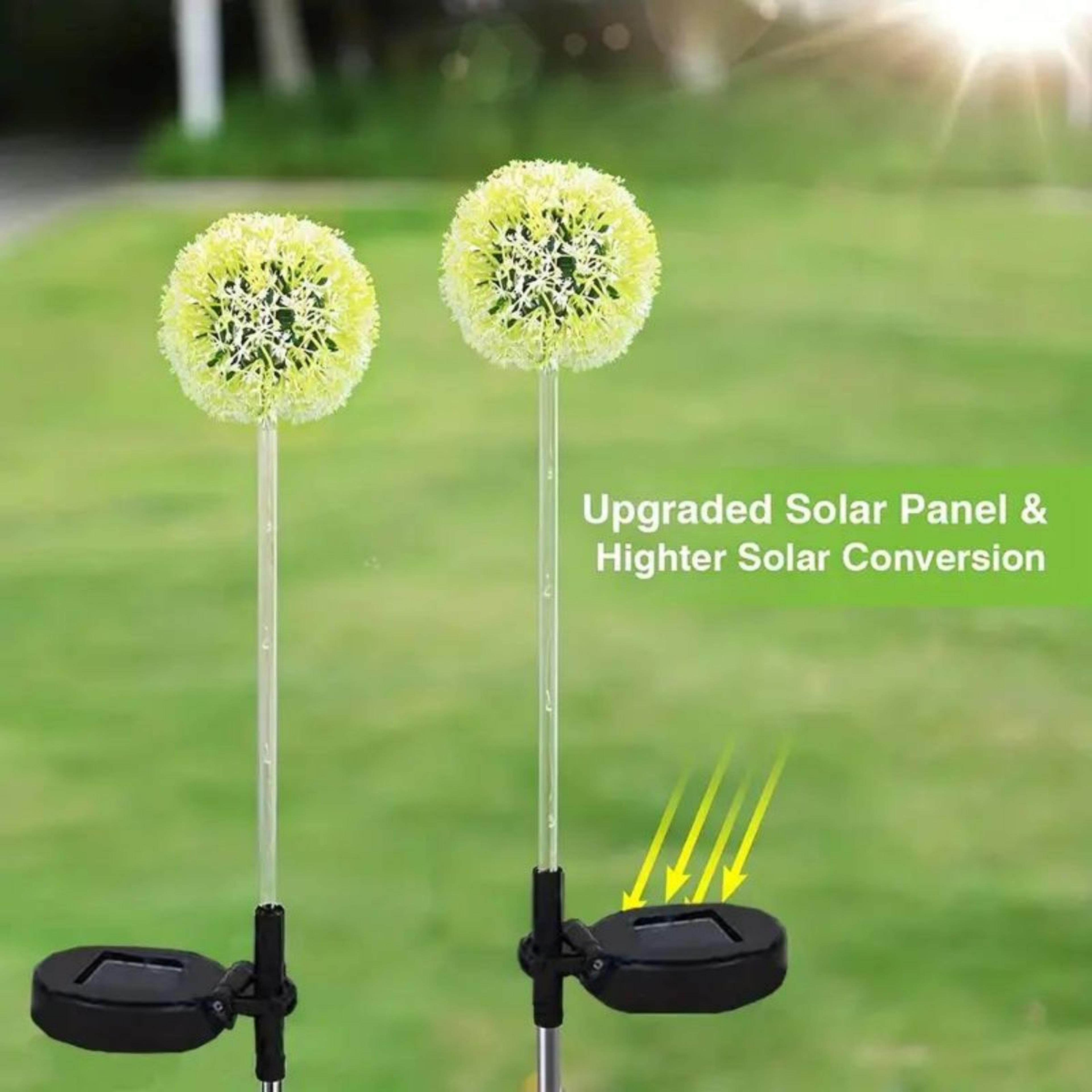 Festive SolarPowered LED Garden Light Solar Charging Dandelion Outdoor Lighting Decor 1