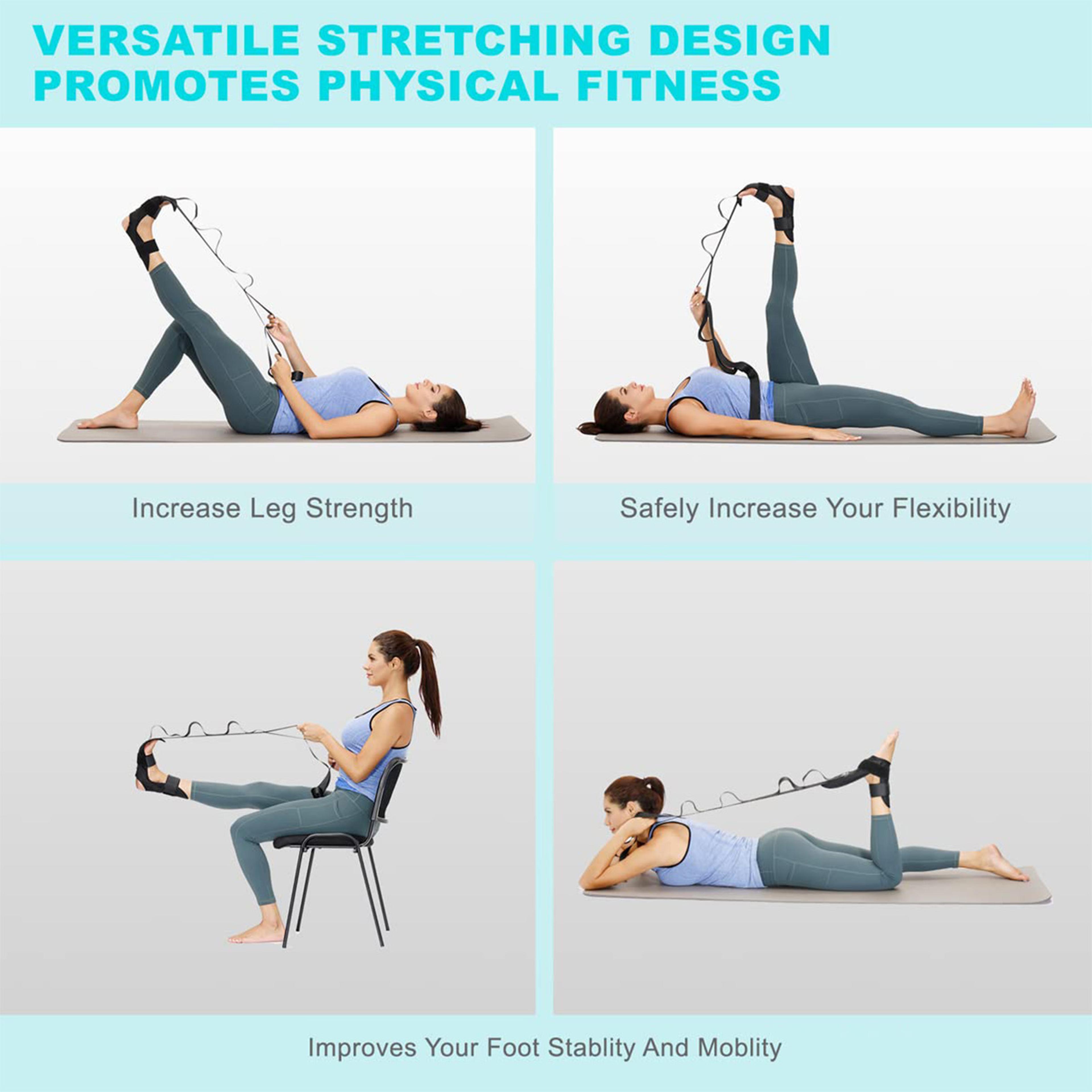 Legs Ankle Ligament Stretch Strap Split Main Control Leg Stretcher Exercise Fitness Yoga Stretching 8
