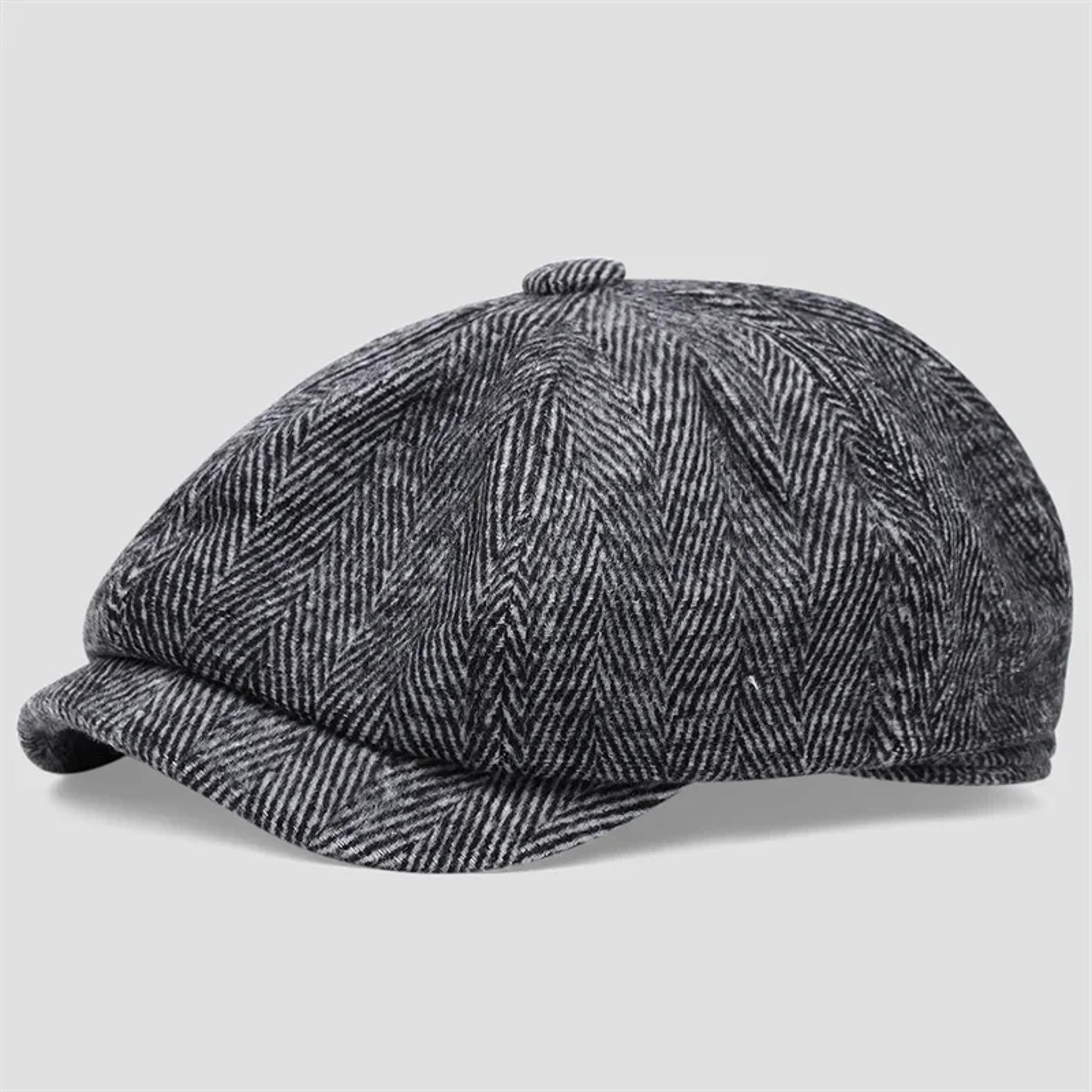 Vintage Luxury Unisex High Quality Winter Retro British Style New Octagonal Flat Cap Cotton Ascot C 7