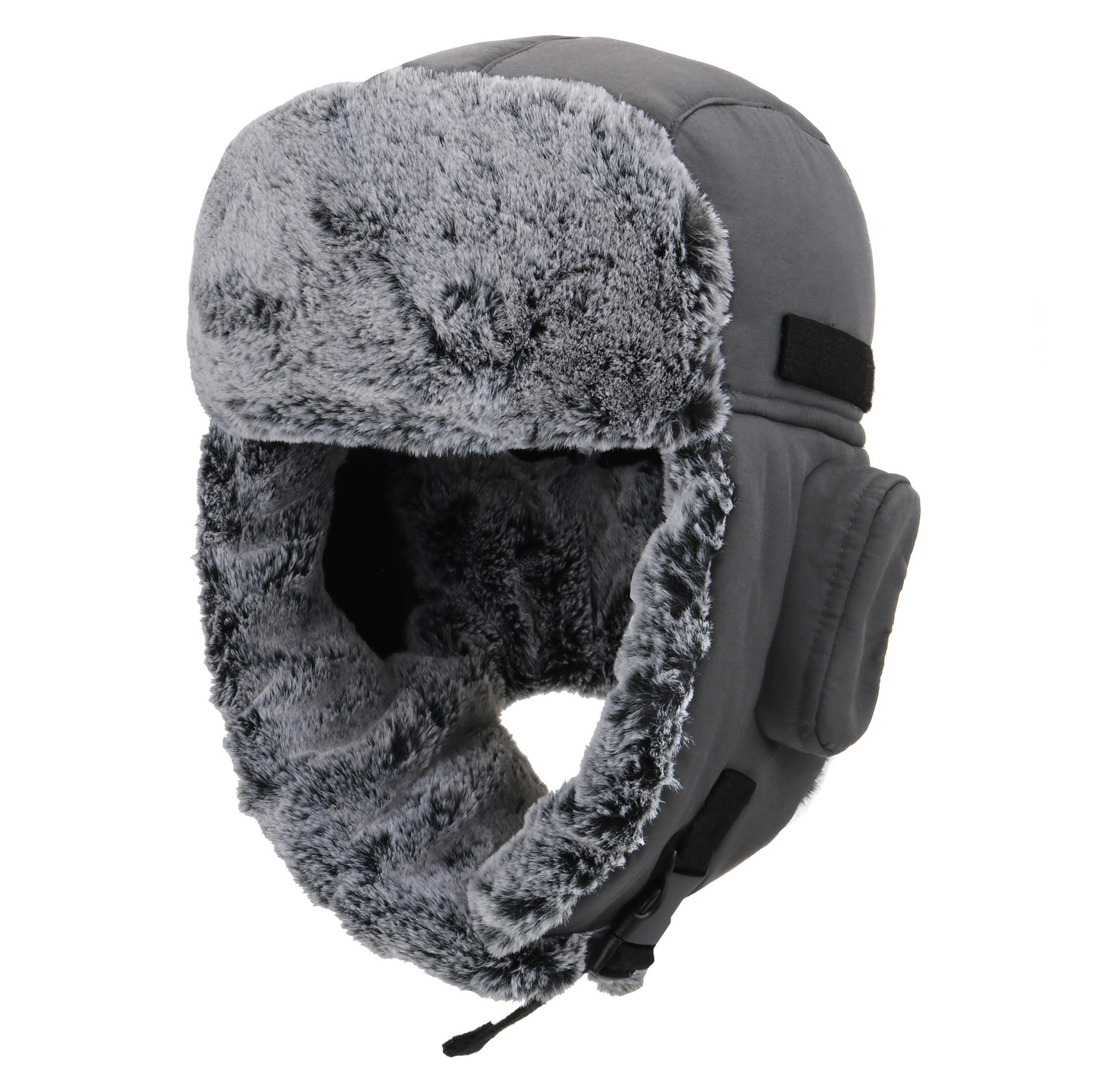Mens Trapper Hat Connectyle Winter Warm Ushanka Hat Faux Fur Lining Windproof Waterproof Eskimo Hat 8